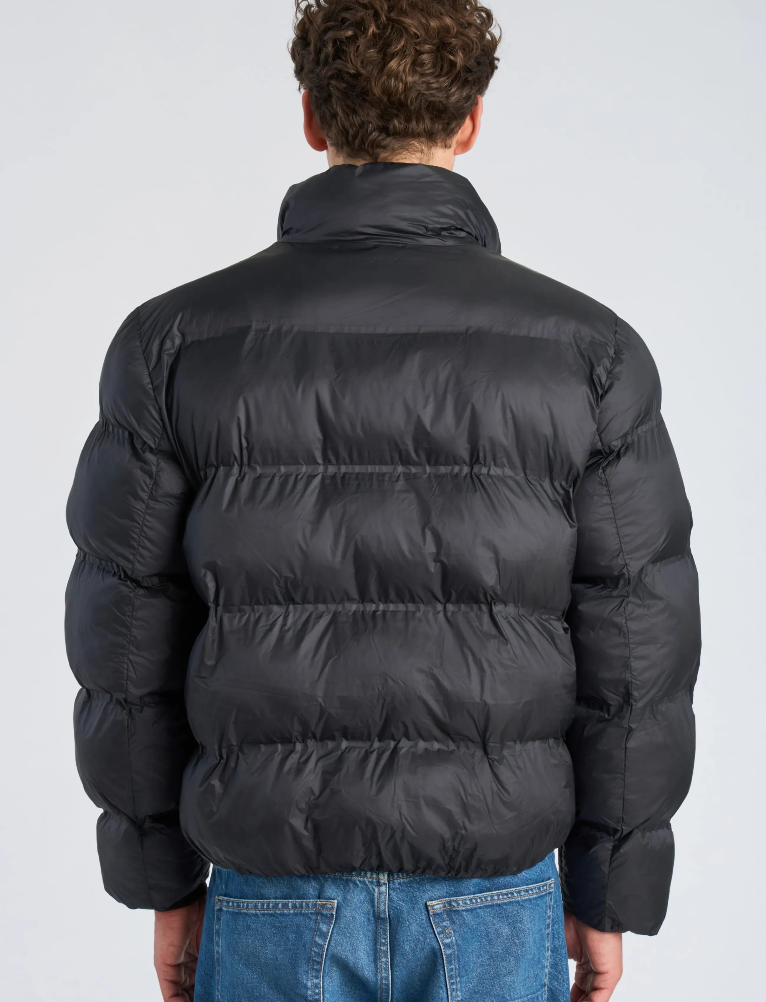 Lindbergh - Cropped seamless puffer jacket - fall jackets - black - 4