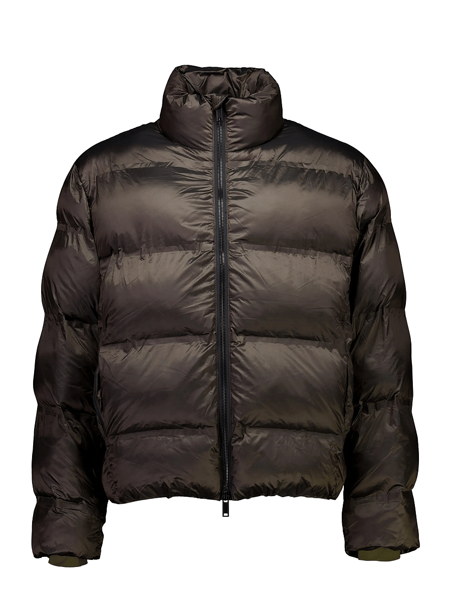 Lindbergh - Cropped seamless puffer jacket - sügisjoped - olive brown - 1