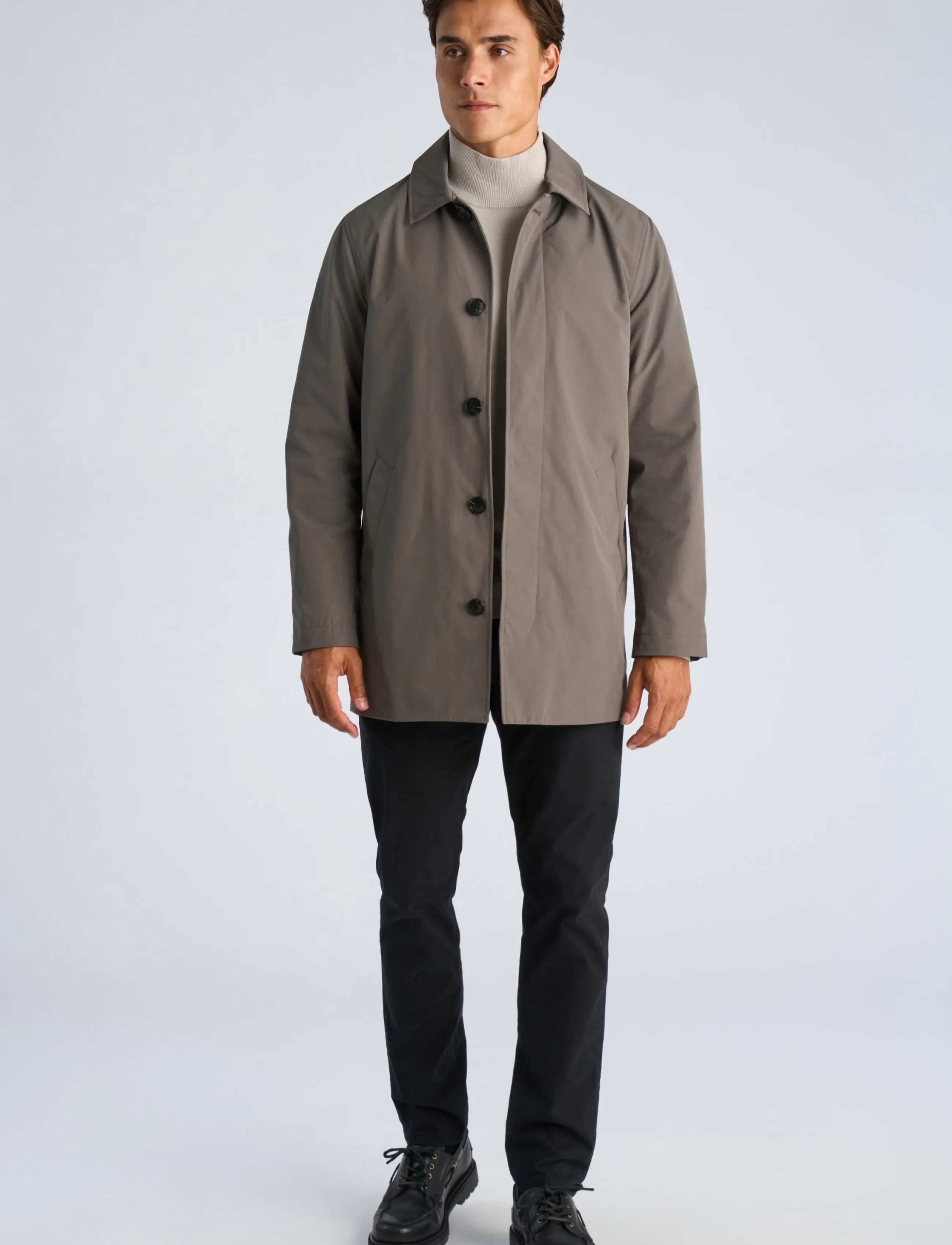 Lindbergh Mac Coat, Herren, Mac Mantel, Grau, Gr.XXL