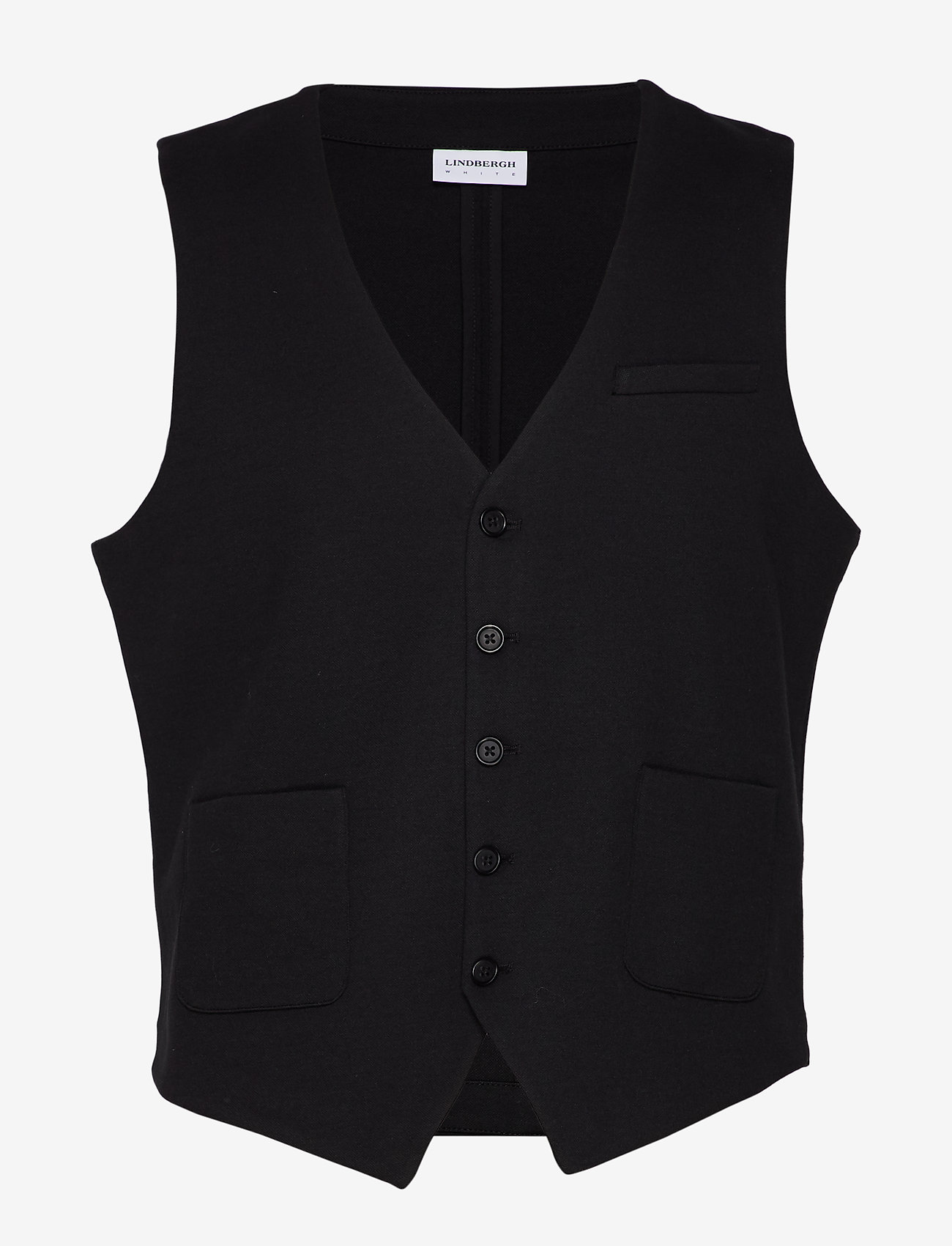 Lindbergh - Superflex knitted waistcoat - waistcoats - black - 0
