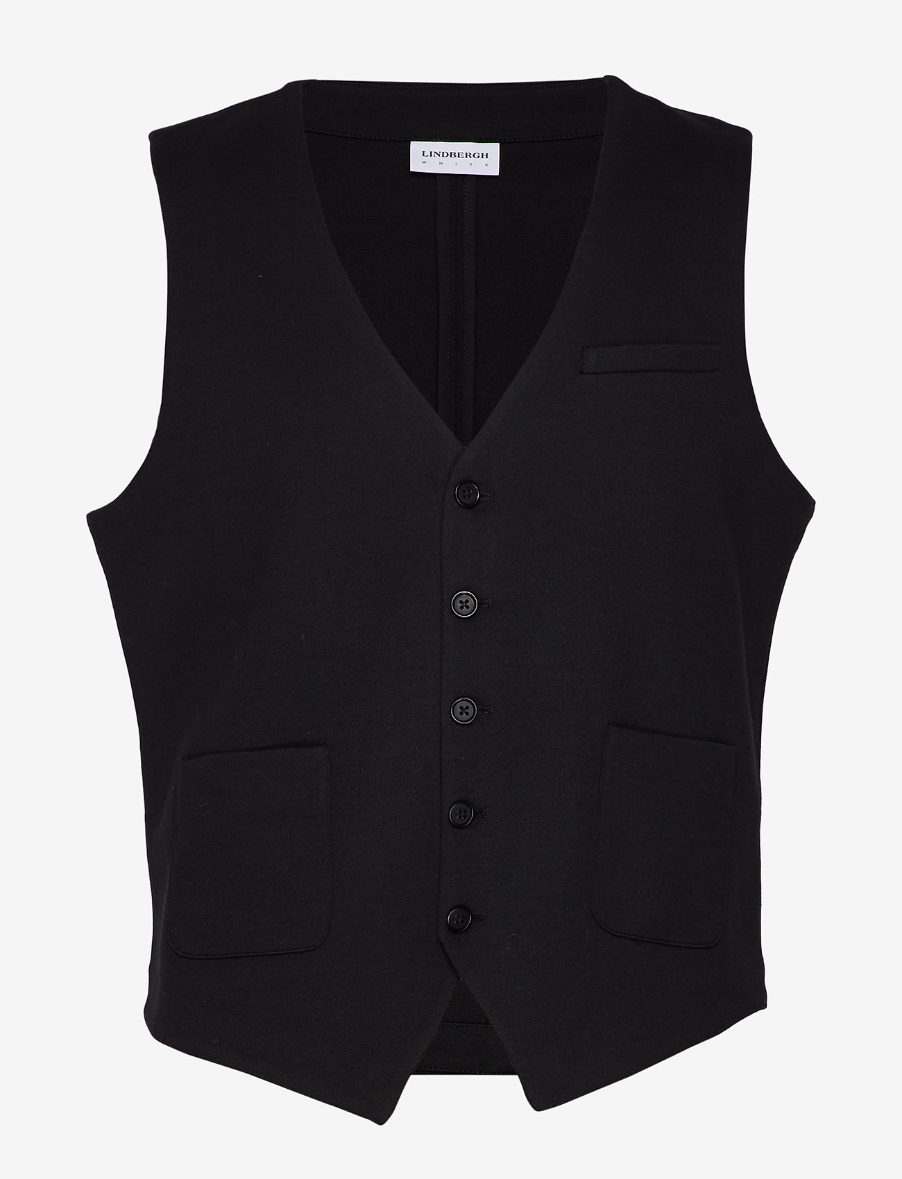 Lindbergh - Superflex knitted waistcoat - västar - black - 1