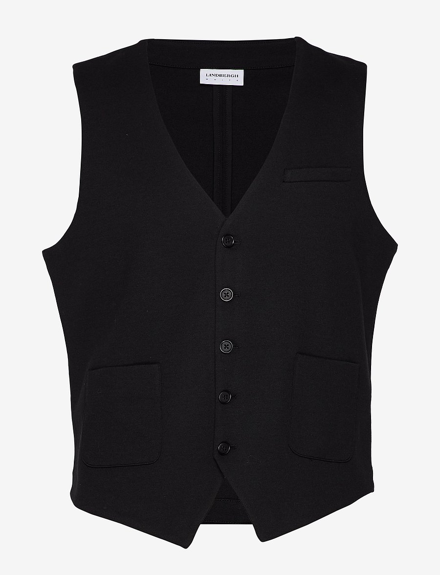 Lindbergh - Superflex knitted waistcoat - westen - black - 1
