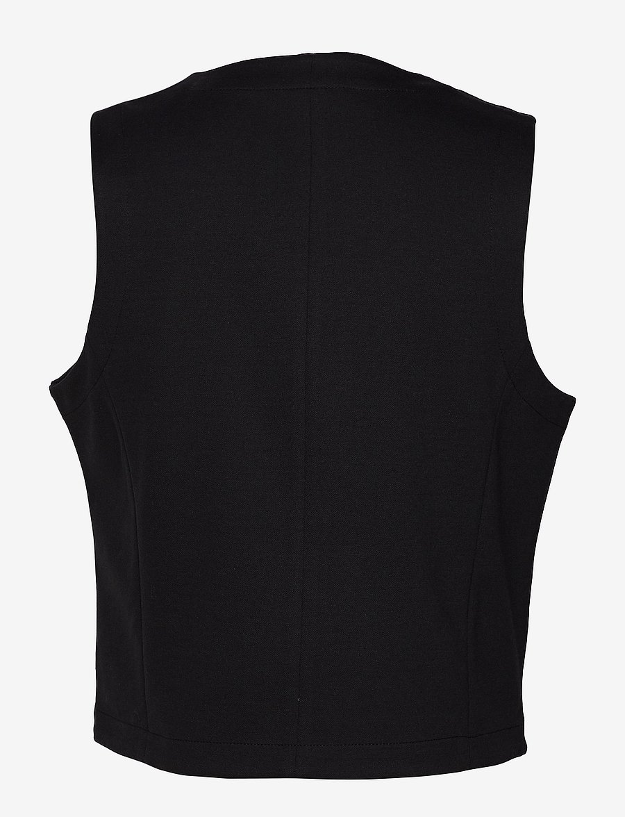 Lindbergh - Superflex knitted waistcoat - westen - black - 2