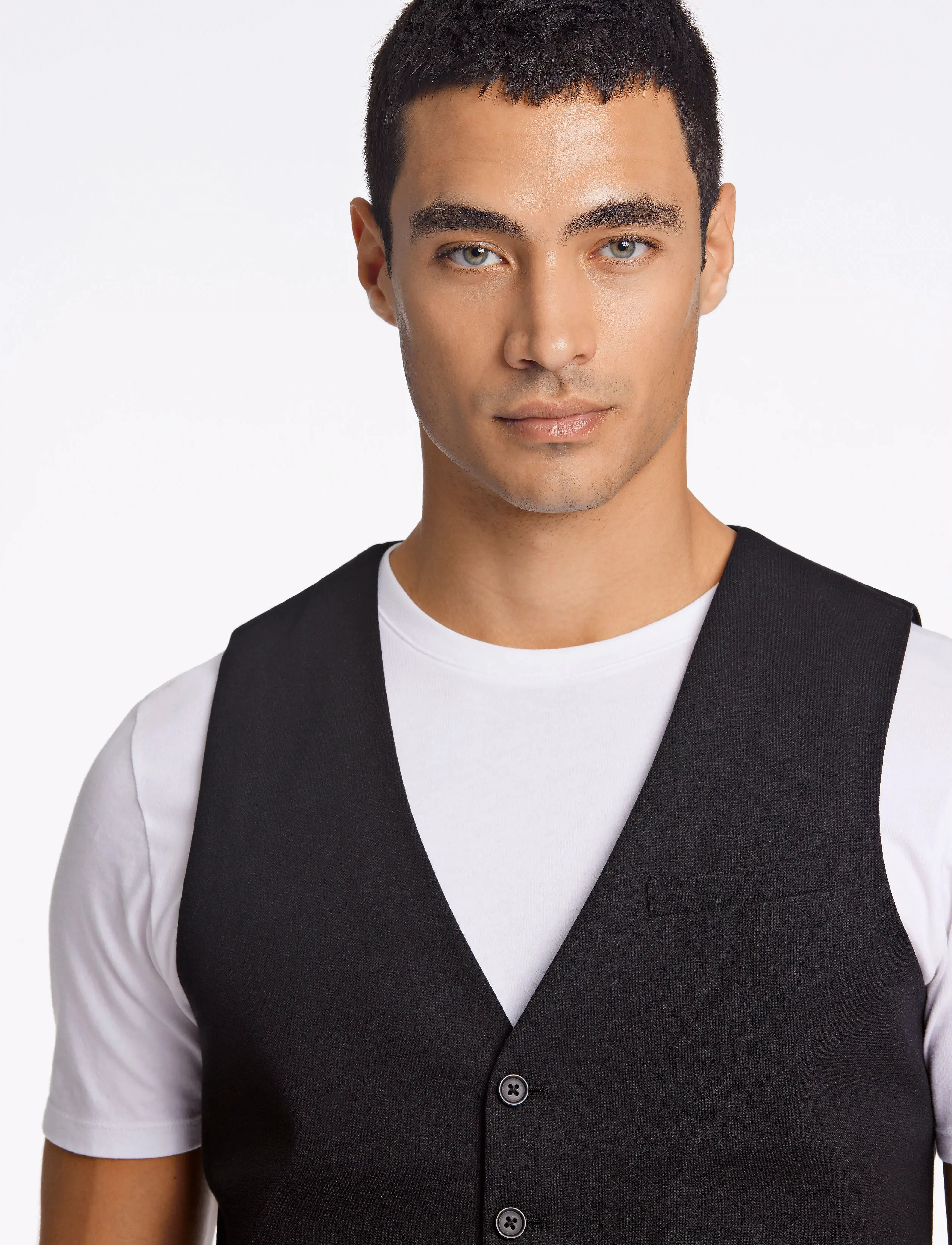 Lindbergh - Superflex knitted waistcoat - habitveste - black - 5