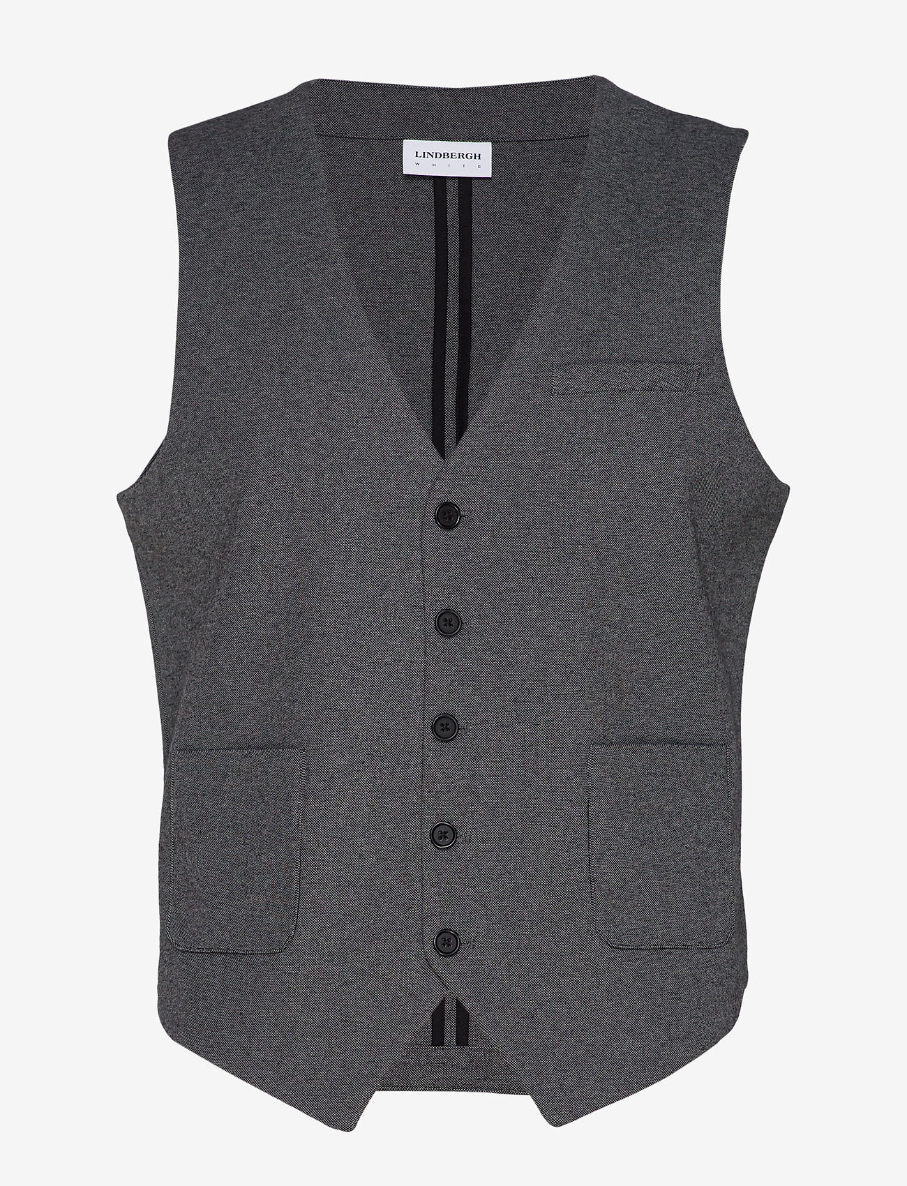 Lindbergh - Superflex knitted waistcoat - veste - grey mix - 0