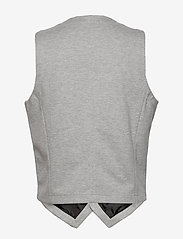 Lindbergh - Superflex knitted waistcoat - liemenės - lt grey mix - 1