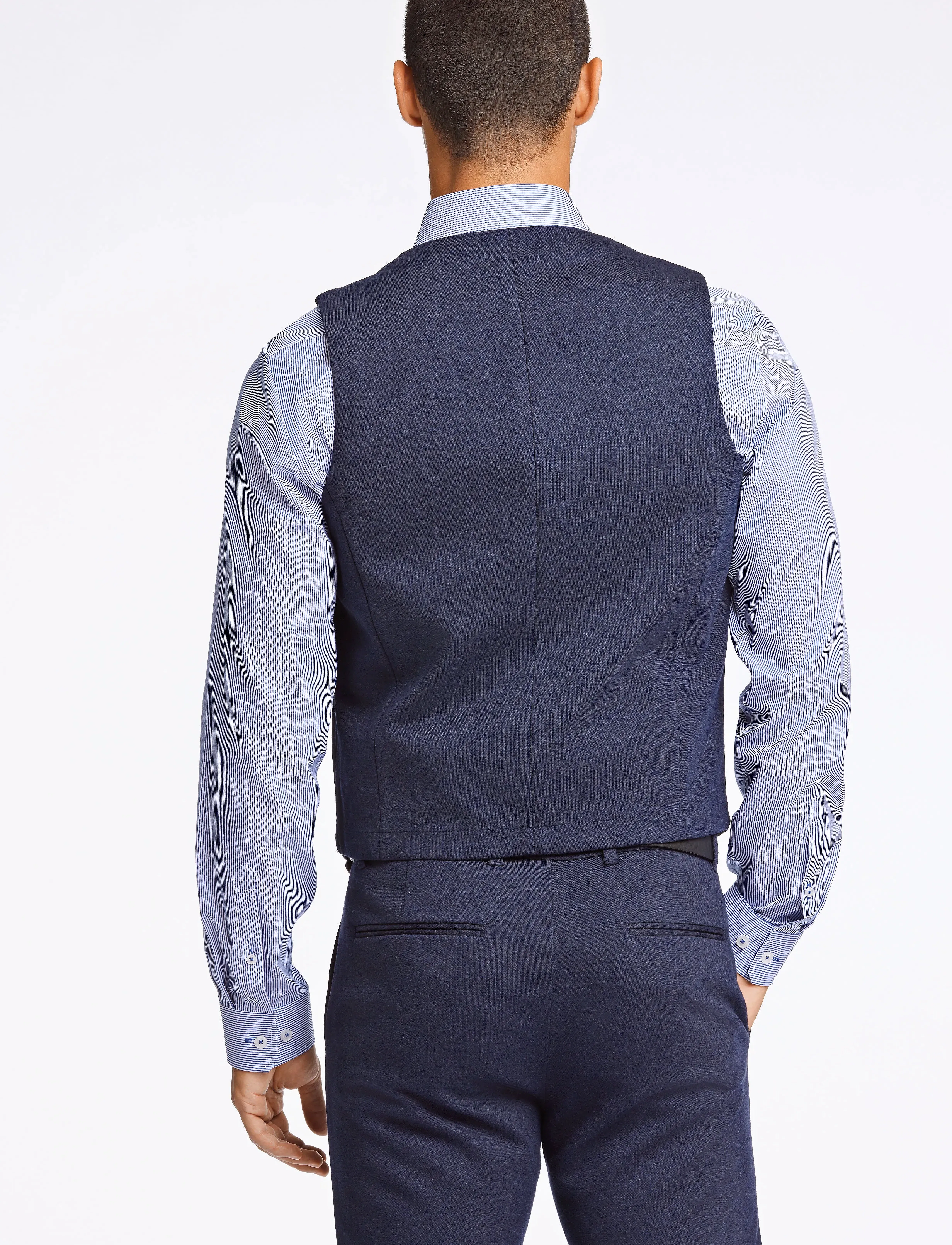 Lindbergh - Superflex knitted waistcoat - Ülikonnavestid - navy mix - 3
