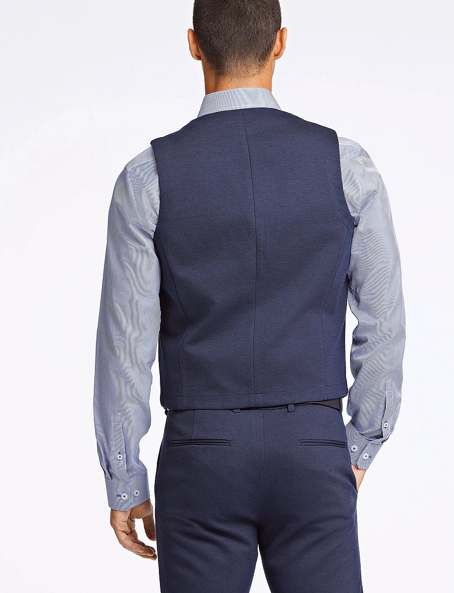 Lindbergh - Superflex knitted waistcoat - kamizelki - navy mix - 3
