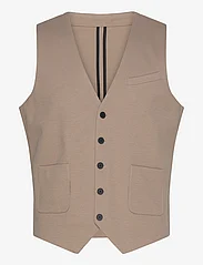 Lindbergh - Superflex knitted waistcoat - waistcoats - sand mix - 0