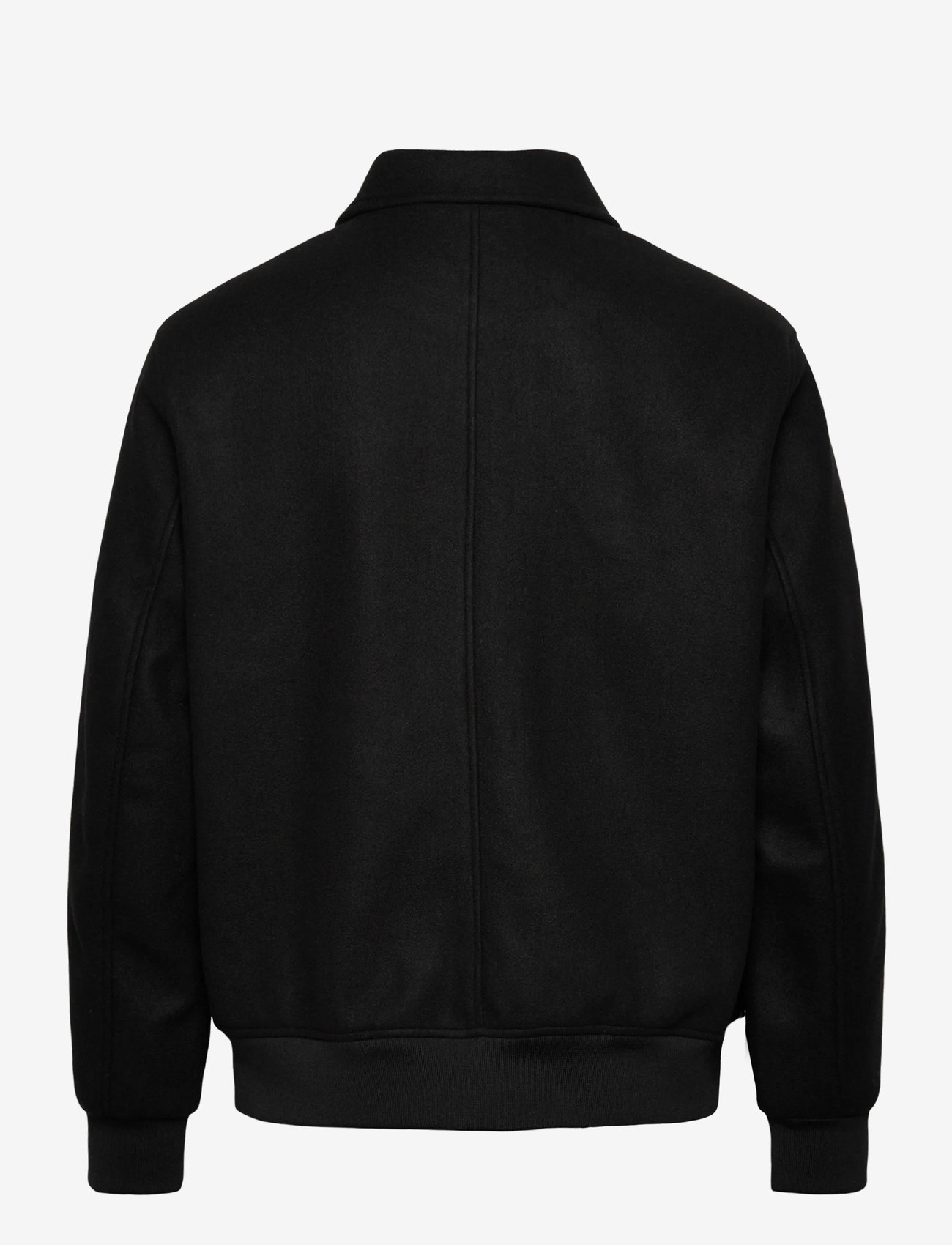 Lindbergh - Wool look zip-through jacketWool look zip-through jacket - efterårsjakker - black - 2