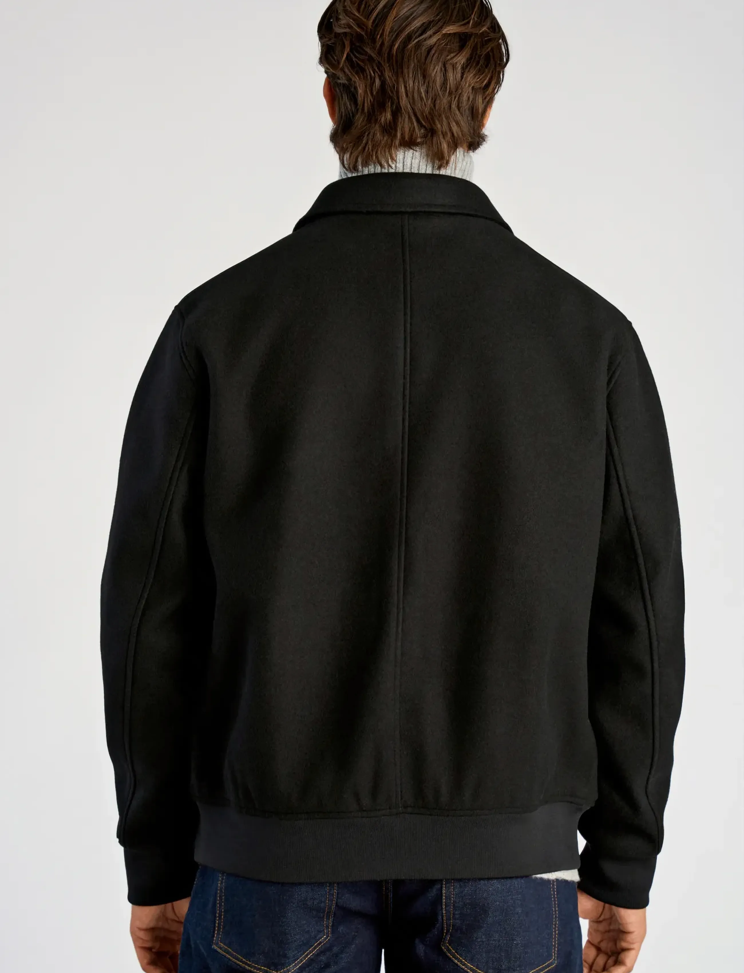 Lindbergh - Wool look zip-through jacketWool look zip-through jacket - frühlingsjacken - black - 3