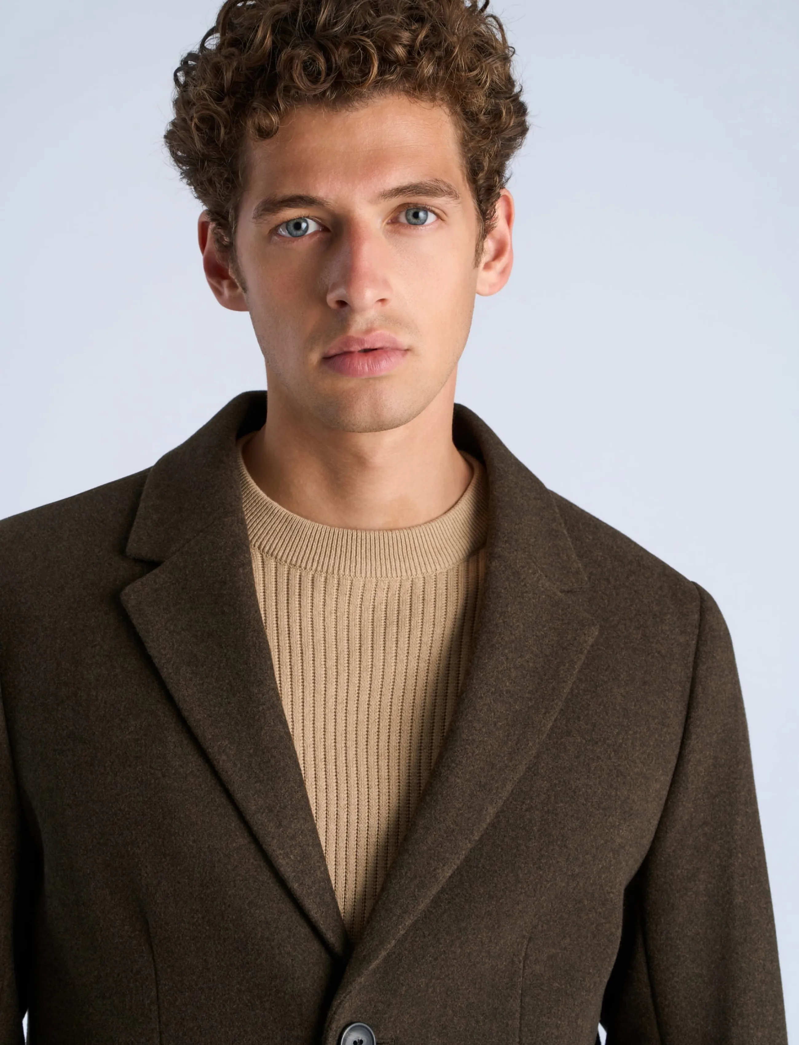 Lindbergh - Classic coat - fall jackets - dk brown mel - 5