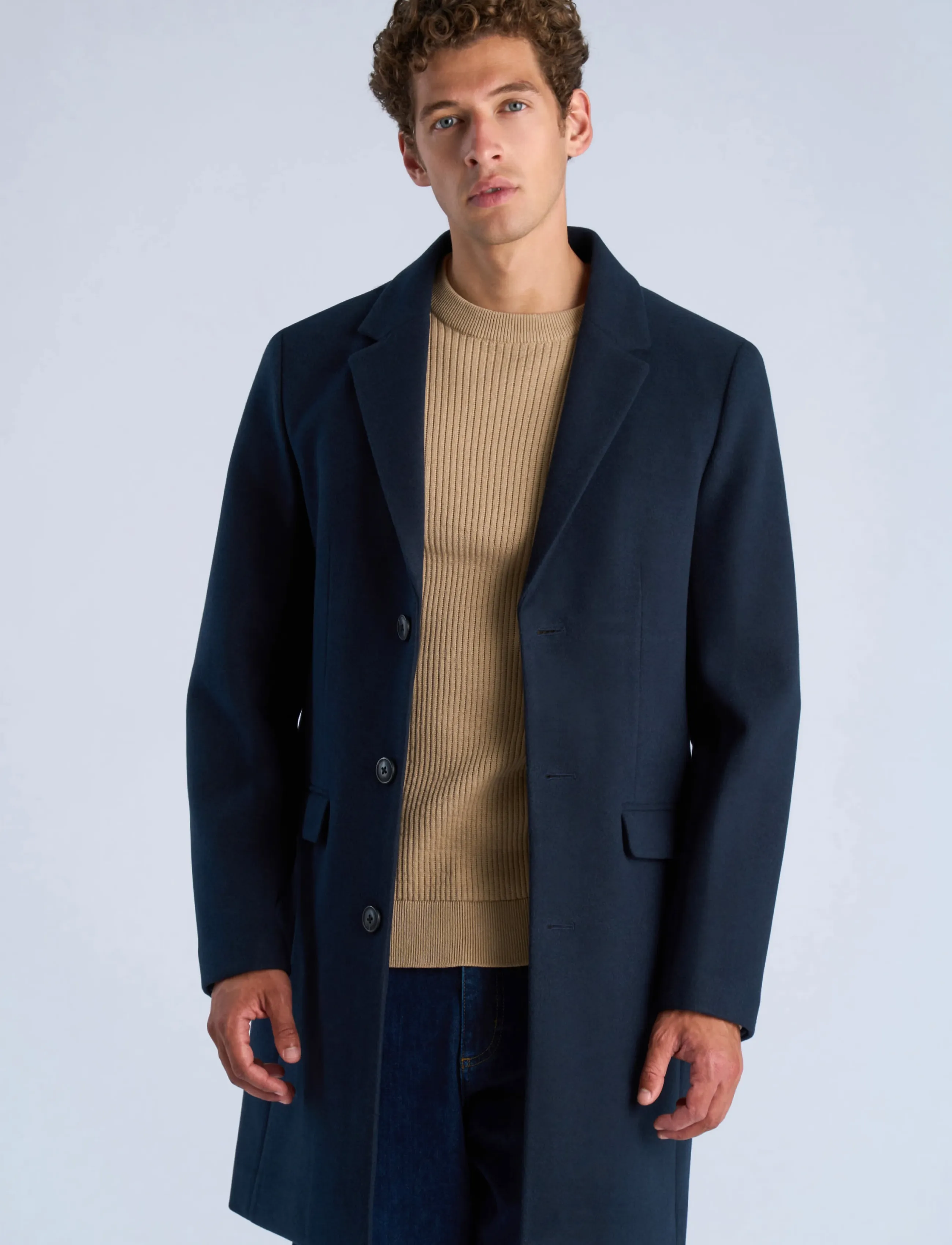 Lindbergh - Classic coat - efterårsjakker - navy - 3
