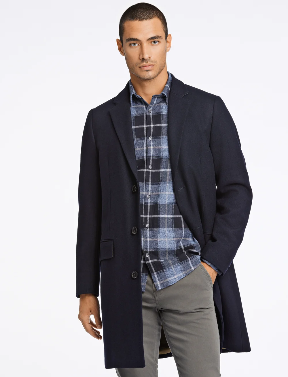 Lindbergh - Recycled wool coat - wollmäntel - navy - 0