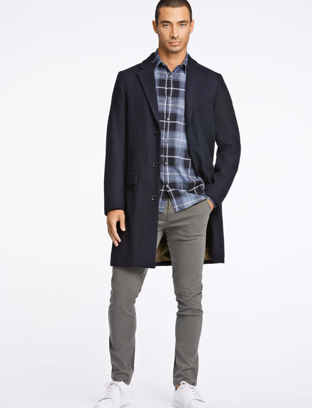 Lindbergh - Recycled wool coat - wollmäntel - navy - 4