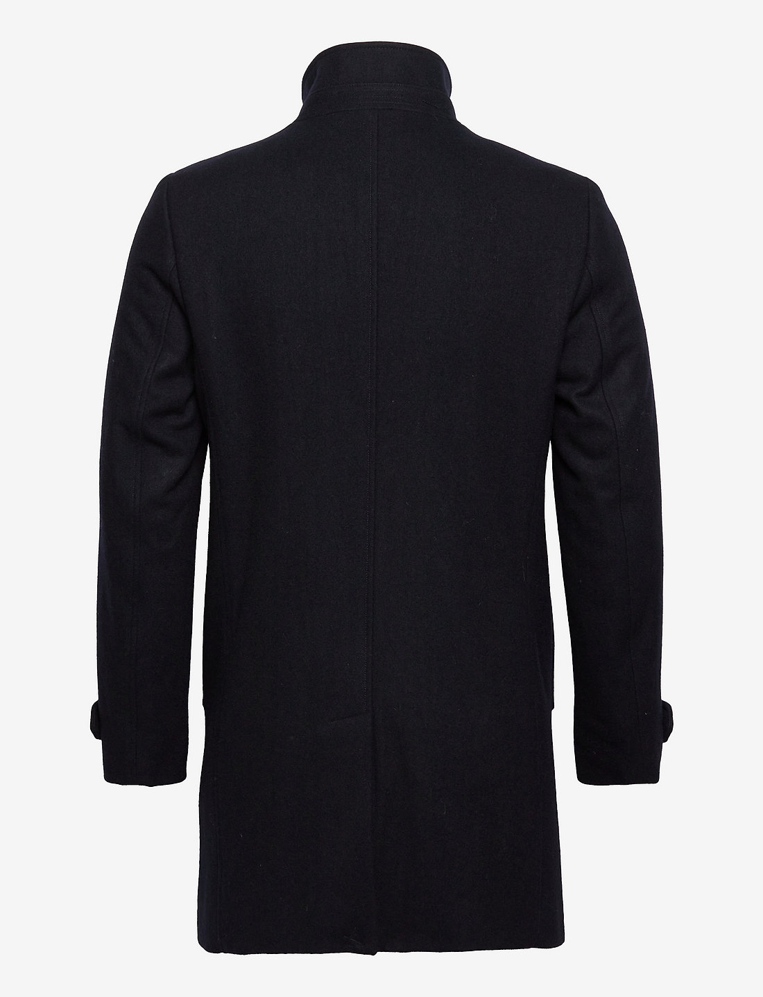 Lindbergh - Recycled wool funnel neck coat - vinterjackor - navy - 2