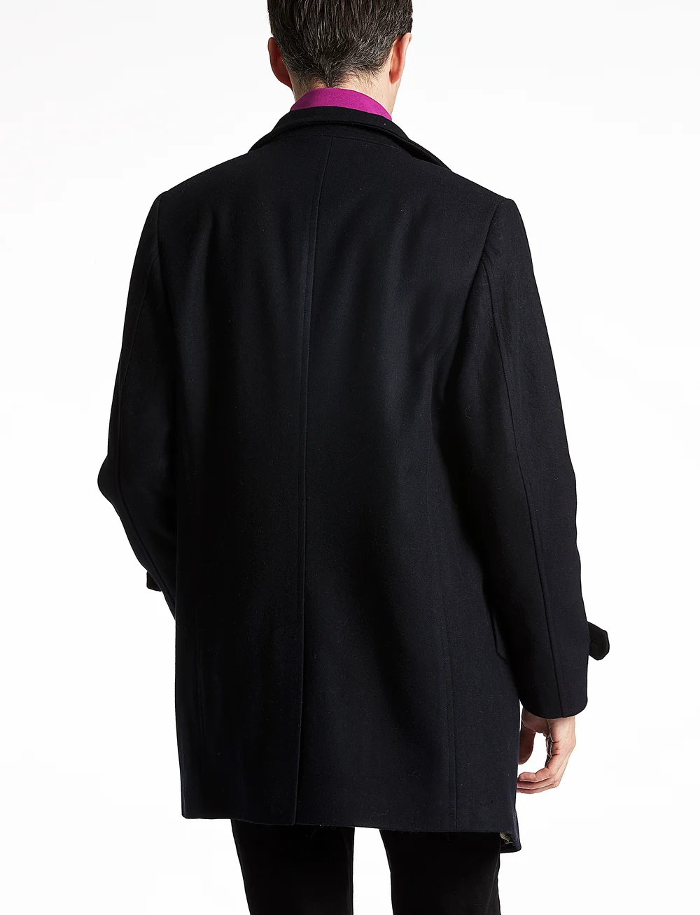 Lindbergh - Recycled wool funnel neck coat - vinterjackor - navy - 3