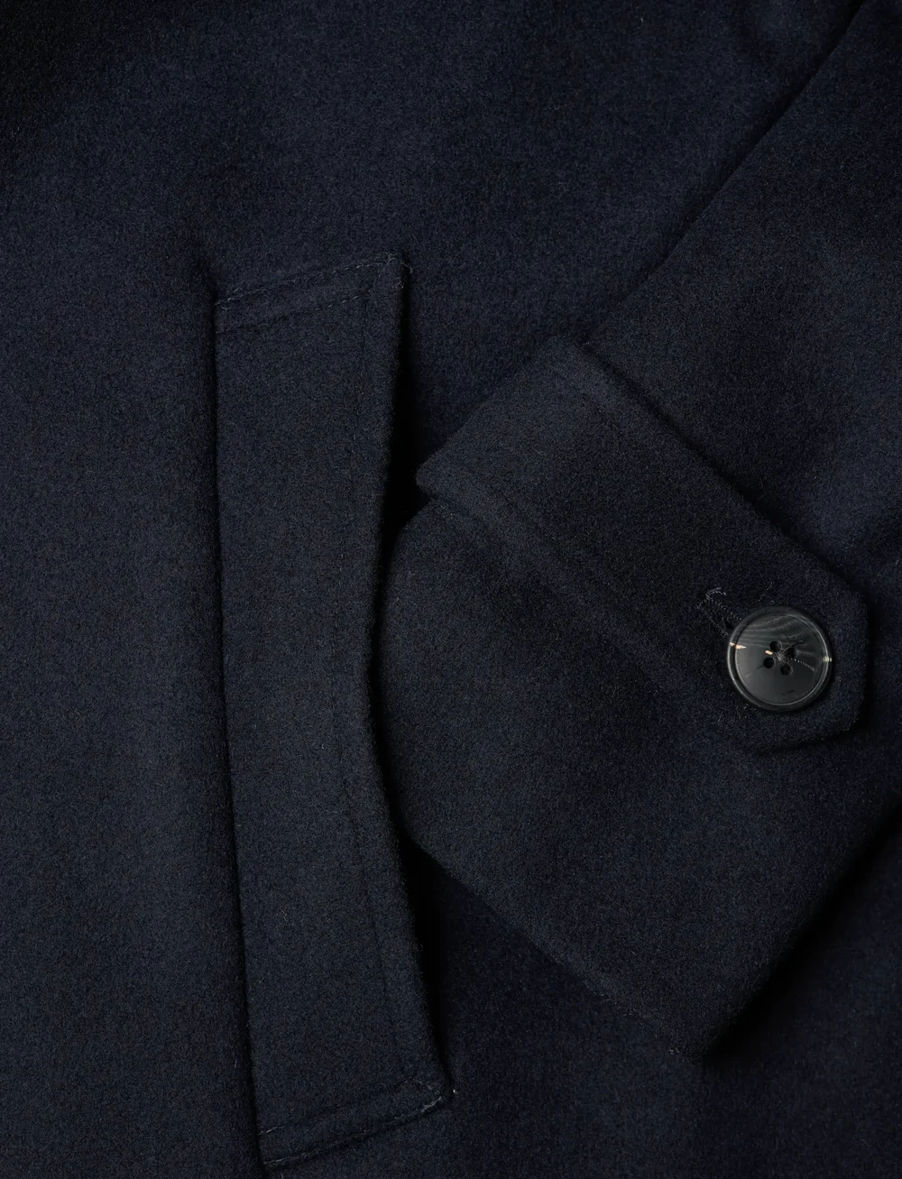 Lindbergh - Recycled wool funnel neck coat - winterjacken - navy - 3