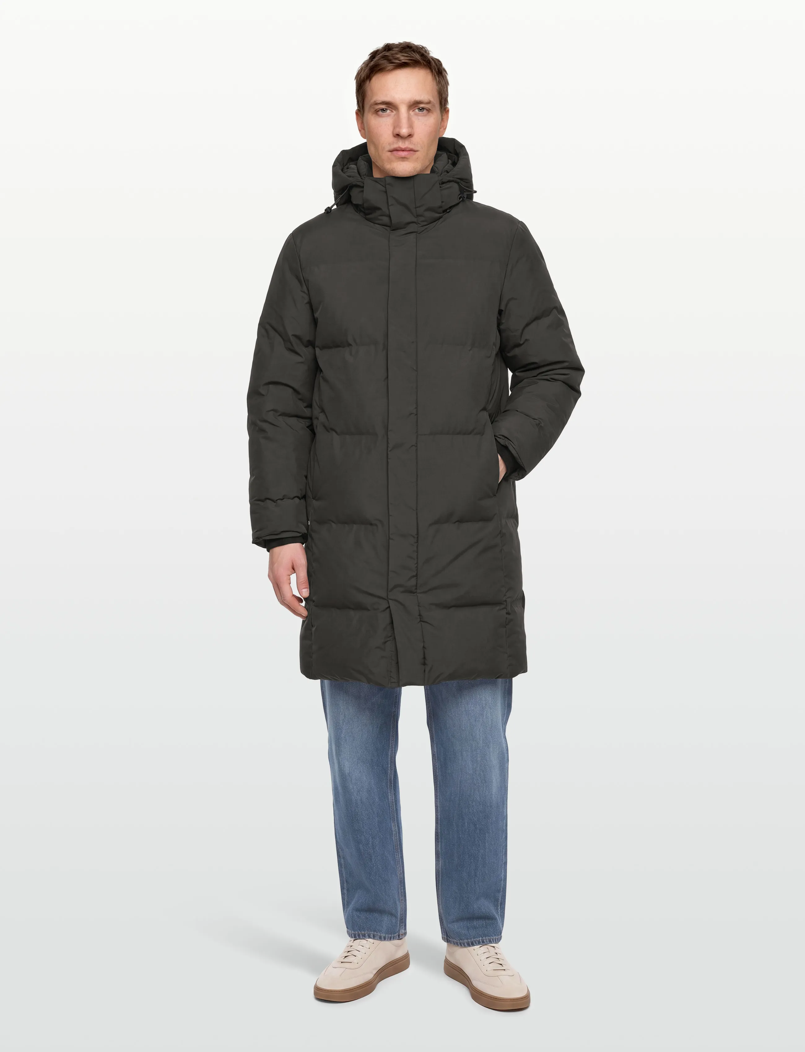 Lindbergh Recycled Padded Coat, S, Green, Jakker > Parkaer, Herre