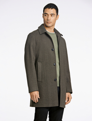 Lindbergh - Herringbone coat - winter jackets - dk army - 4