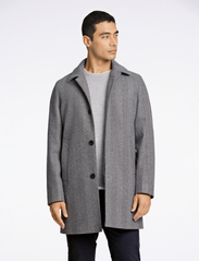 Lindbergh - Herringbone coat - winter jackets - grey mel - 4