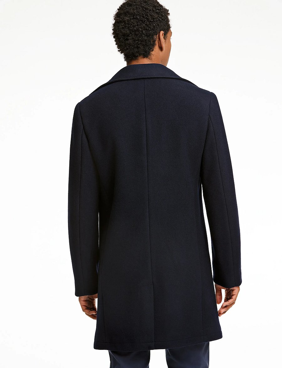 Lindbergh - Recycled pea coat - wool coats - navy - 3