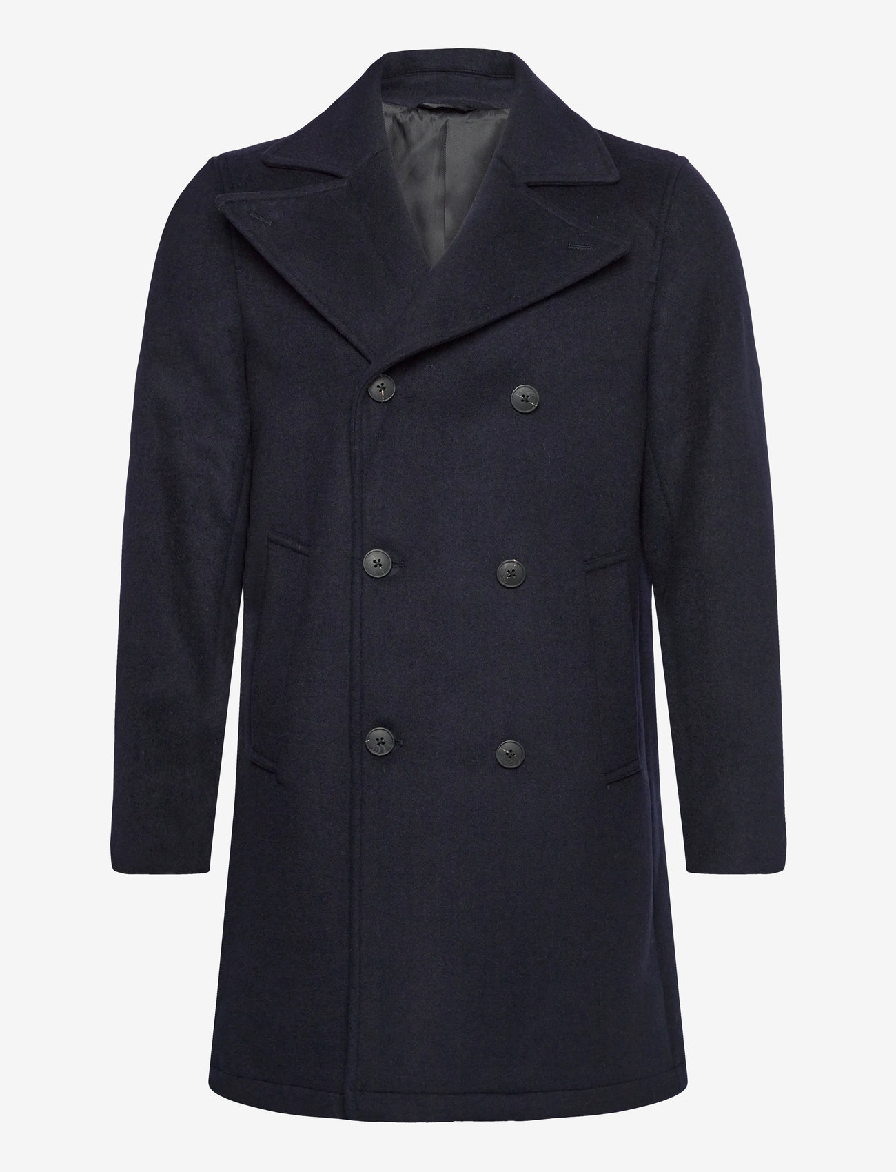 Lindbergh - Recycled pea coat - wollmäntel - navy - 1