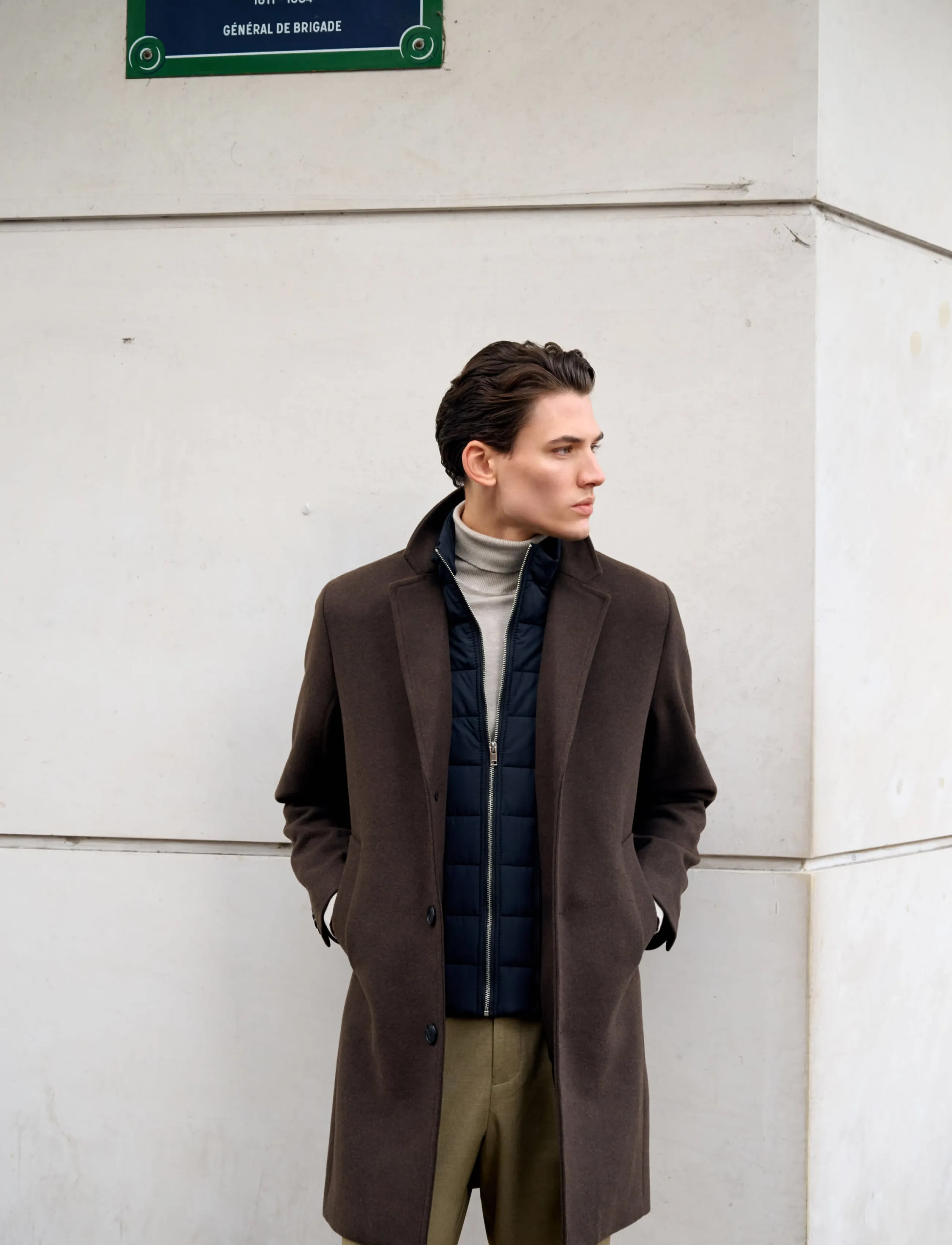 Lindbergh Detachable Collar Lapel Coat kappor & rockar herr – bild 5
