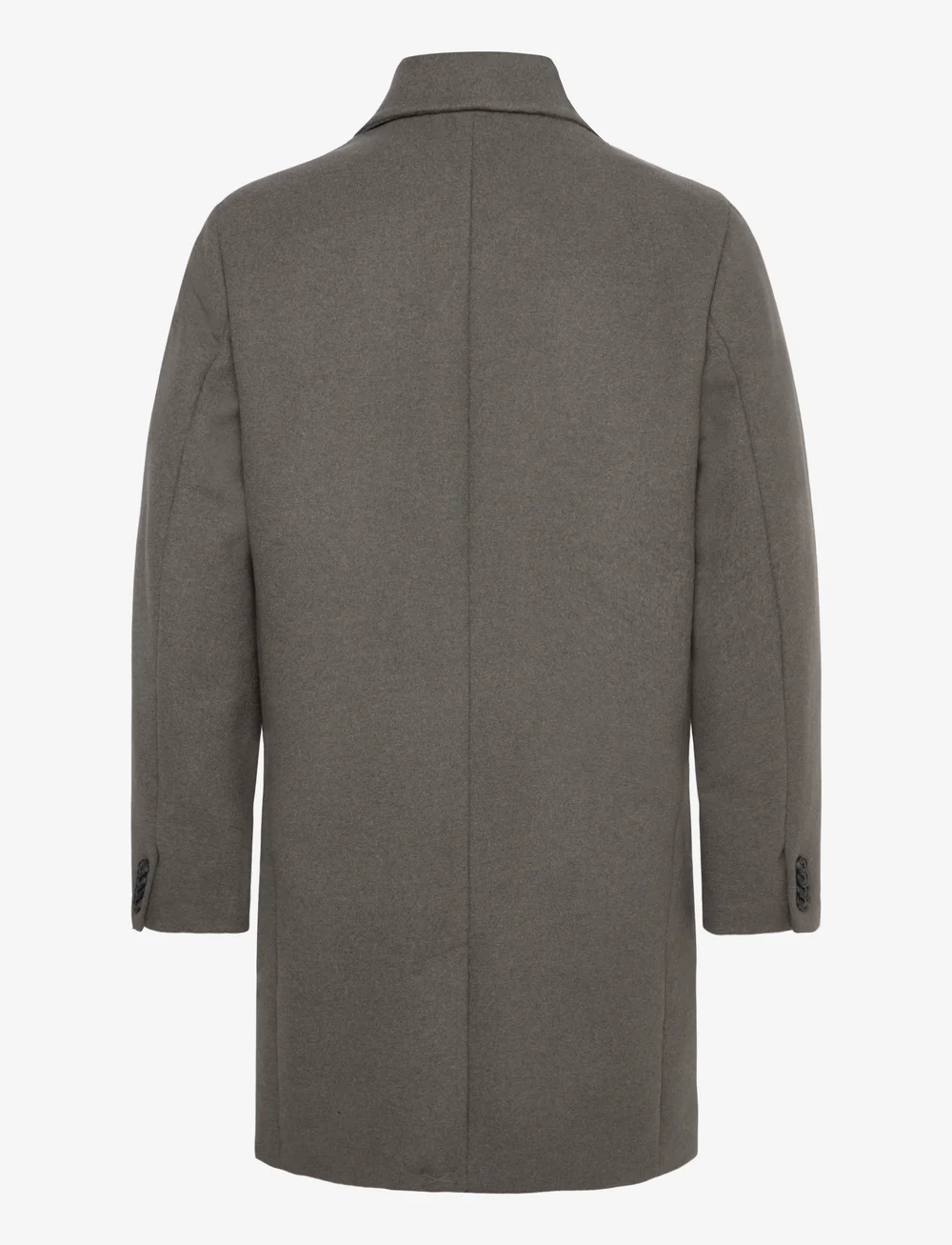 Lindbergh - Detachable collar lapel coat - winterjacken - dk stone mel - 2