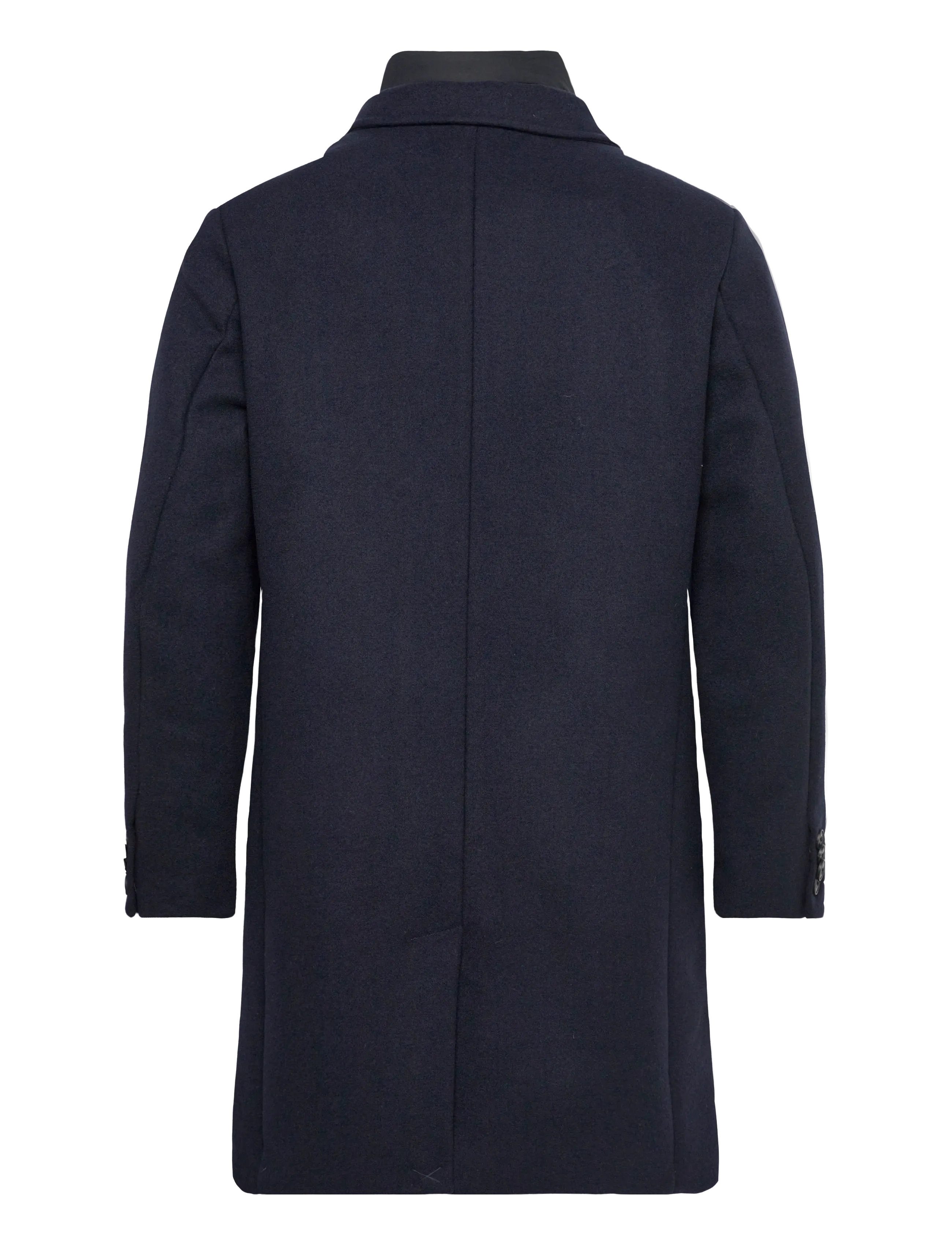 Lindbergh - Detachable collar lapel coat - ullrockar - navy - 2