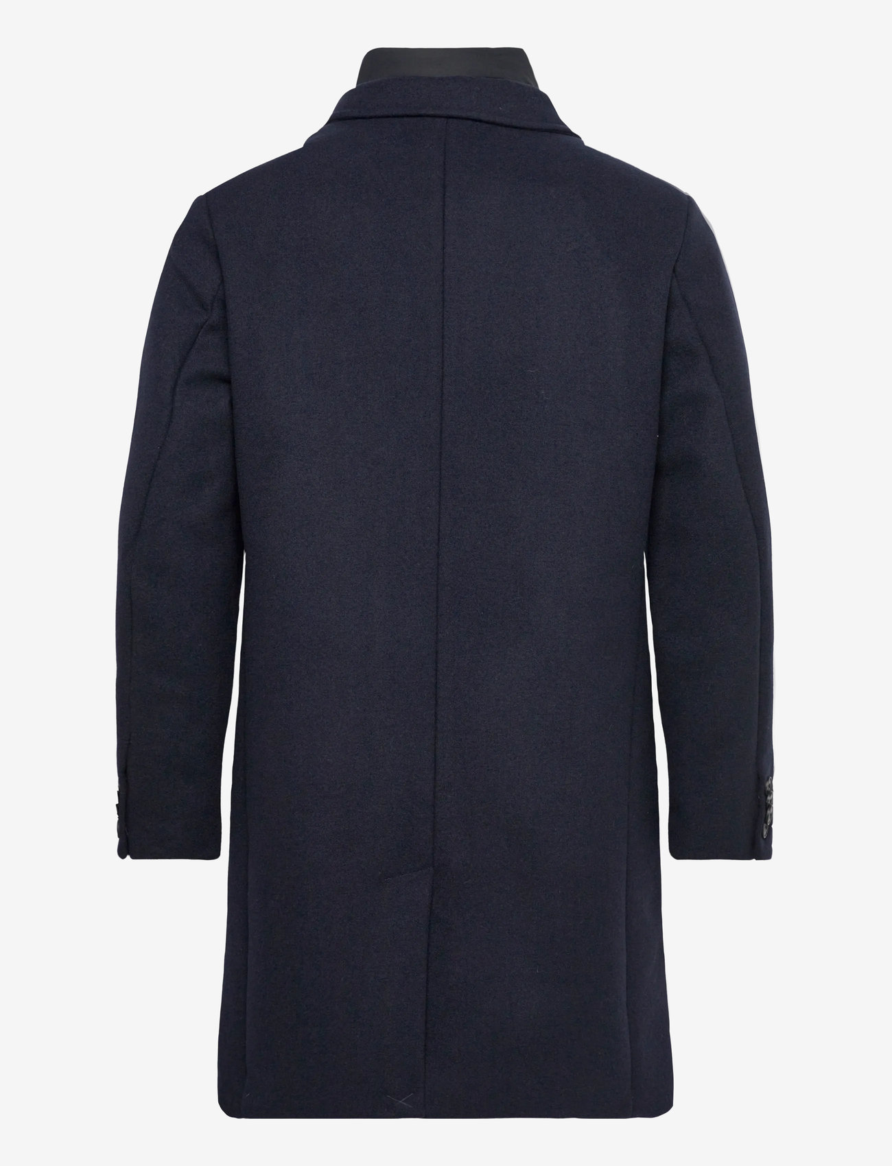 Lindbergh - Detachable collar lapel coat - winterjacken - navy - 2