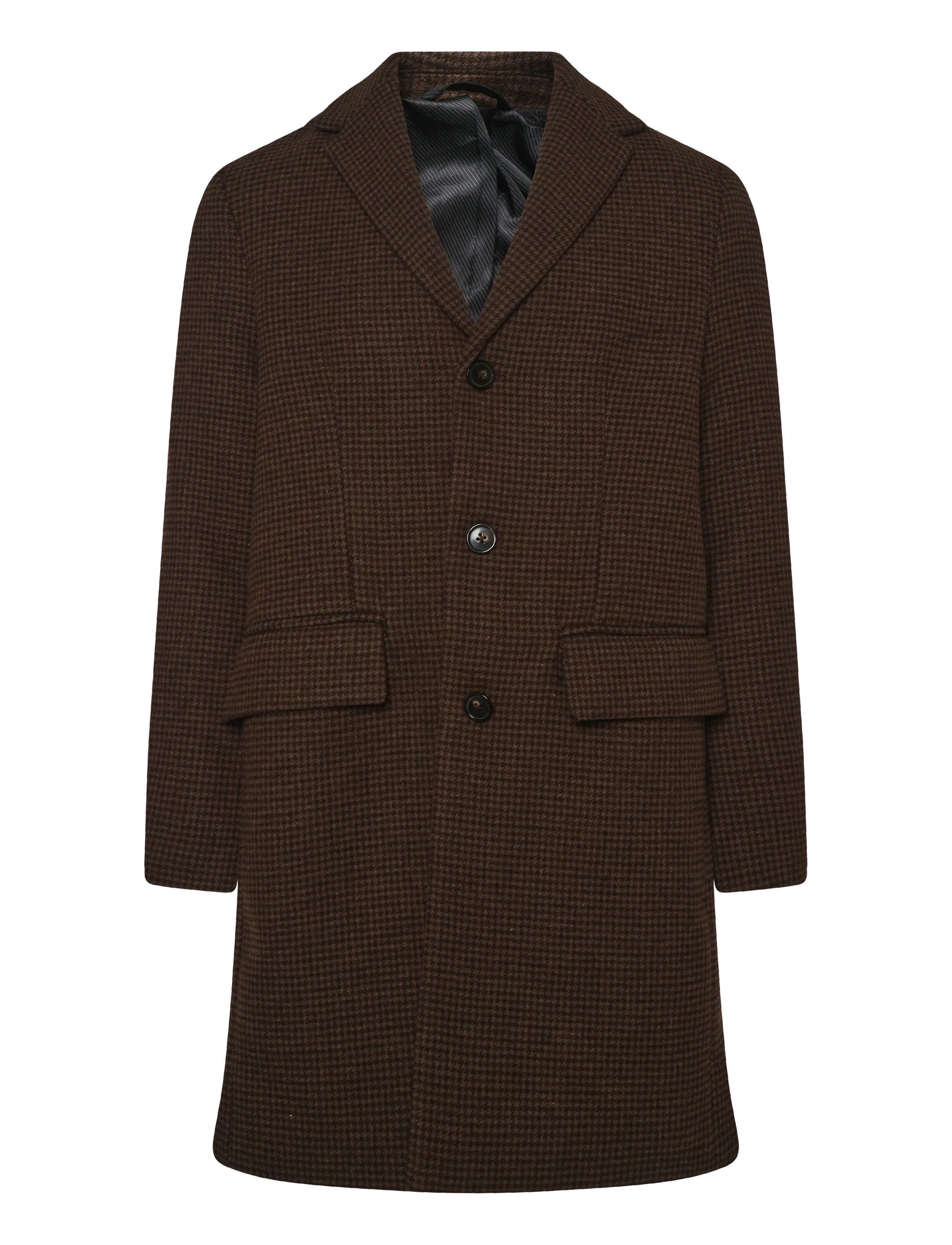 Lindbergh Wool blend coat - Lindbergh - BROWN / brown