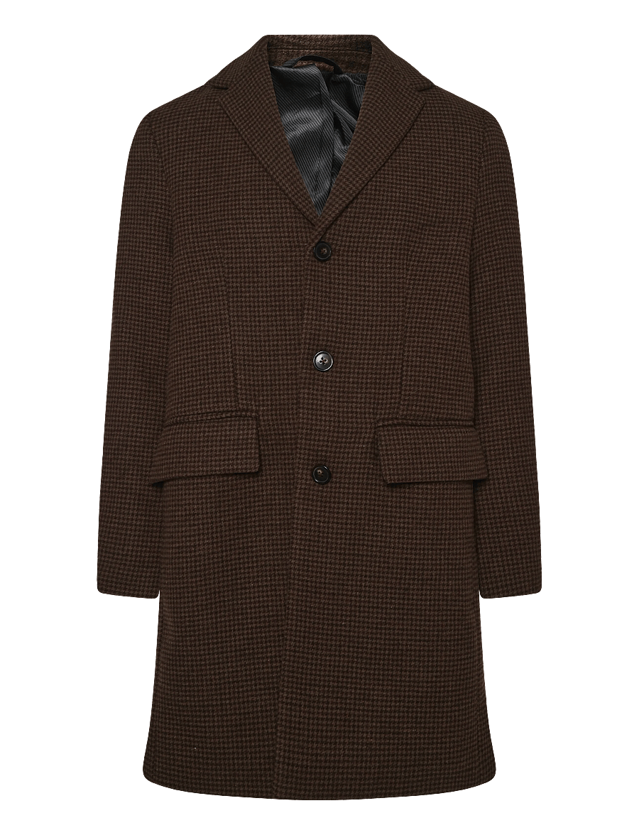 Lindbergh - Wool blend coat - wool coats - brown - 0
