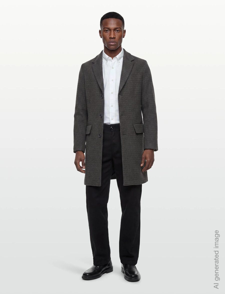 Lindbergh - Wool blend coat - wollmäntel - grey - 0