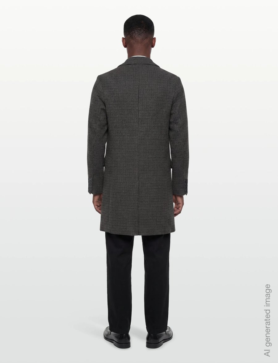 Lindbergh - Wool blend coat - wollmäntel - grey - 4