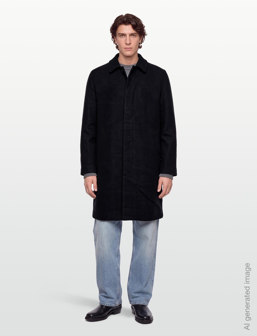 Lindbergh - Wool blend coat - vinterjackor - black - 0