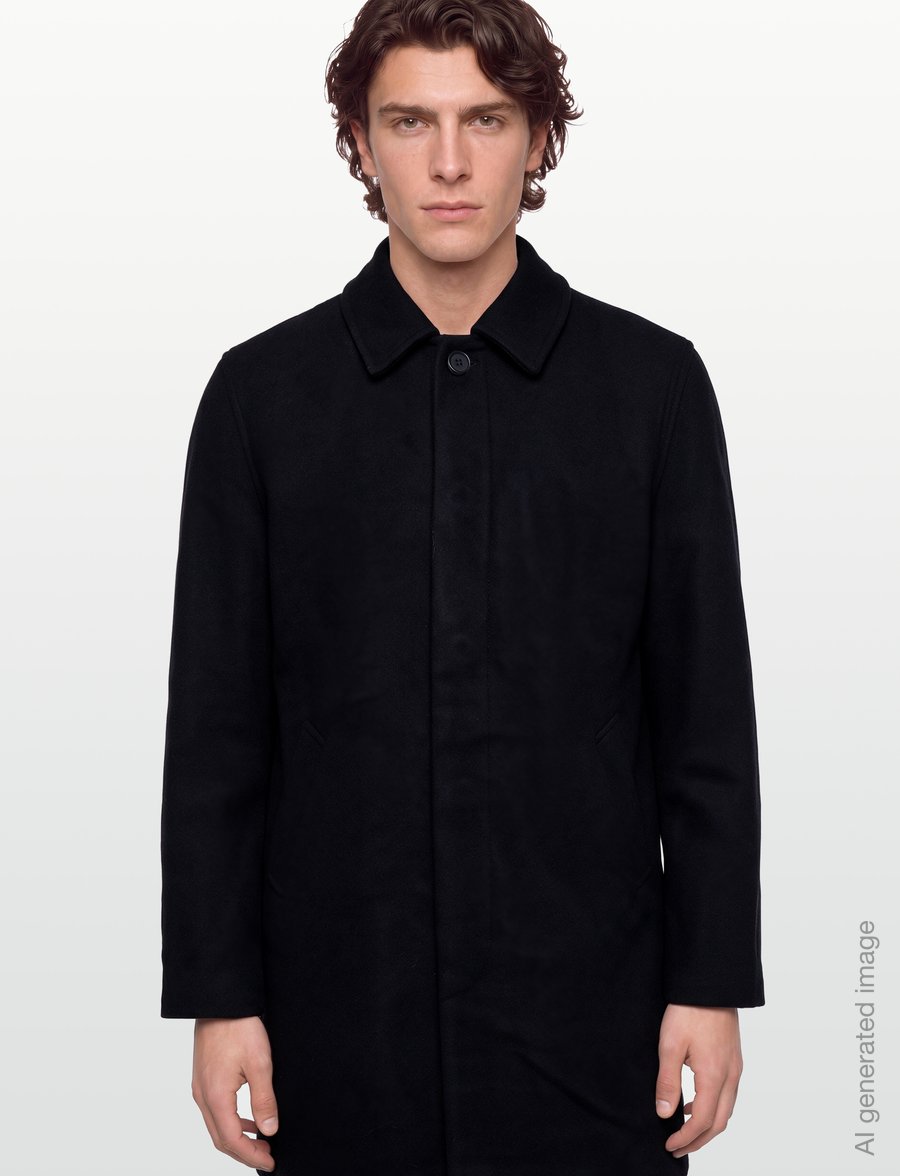 Lindbergh - Wool blend coat - vinterjackor - black - 3