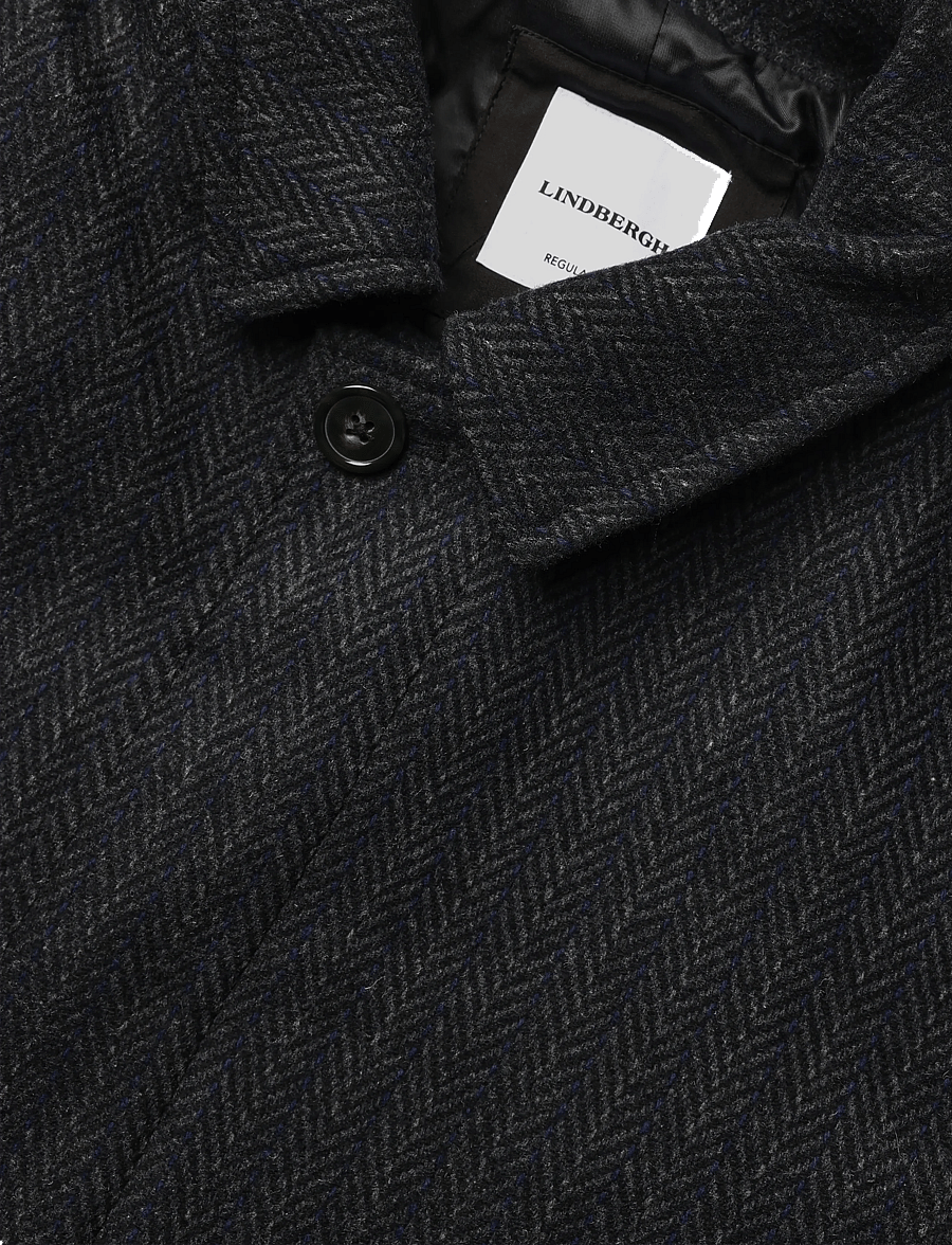 Lindbergh - Wool blend coat - wool coats - navy grey - 2