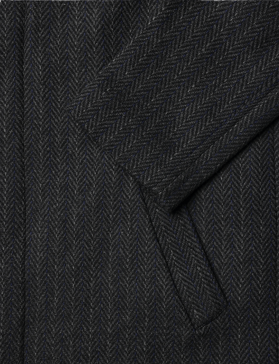 Lindbergh - Wool blend coat - wool coats - navy grey - 3
