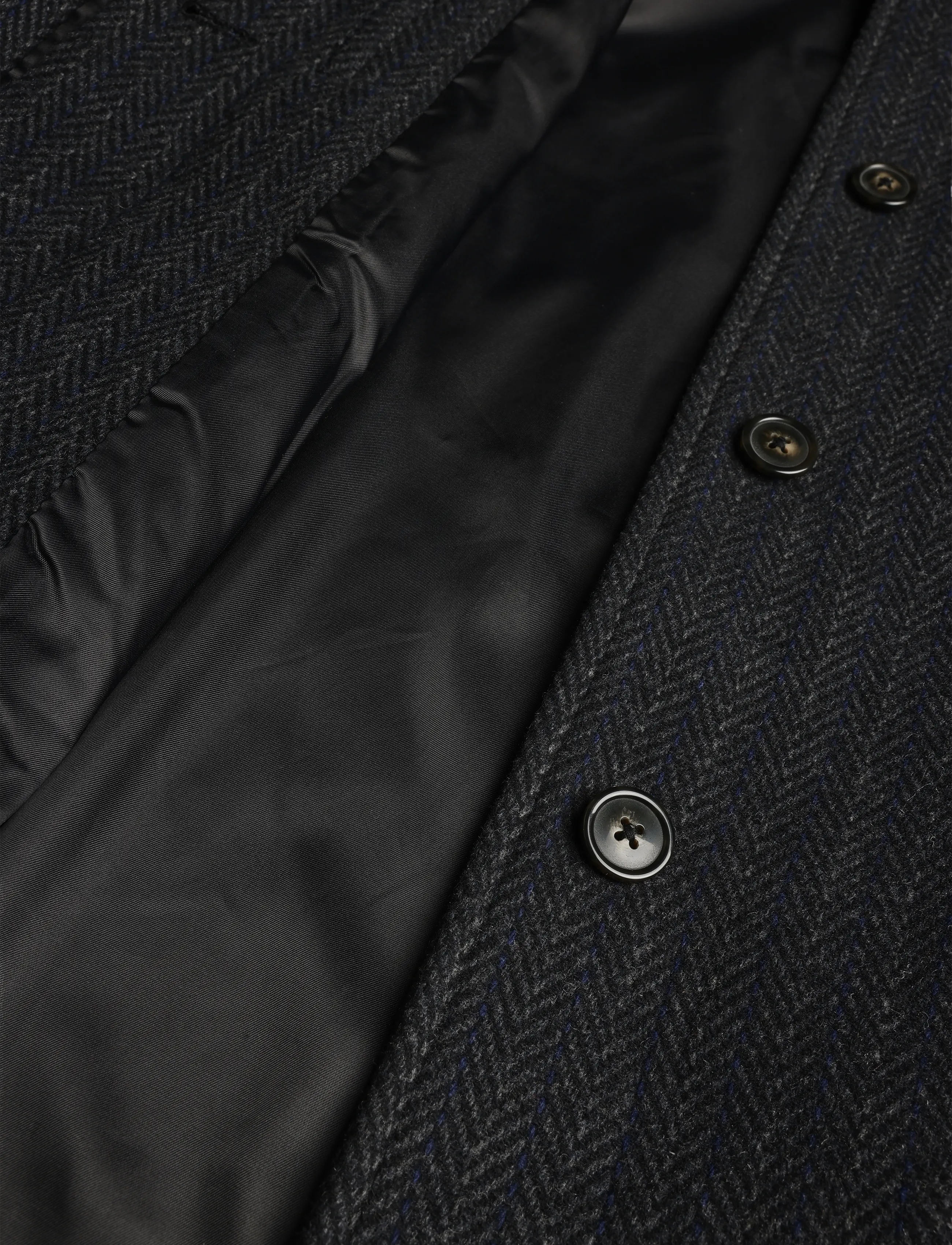 Lindbergh - Wool blend coat - wool coats - navy grey - 4