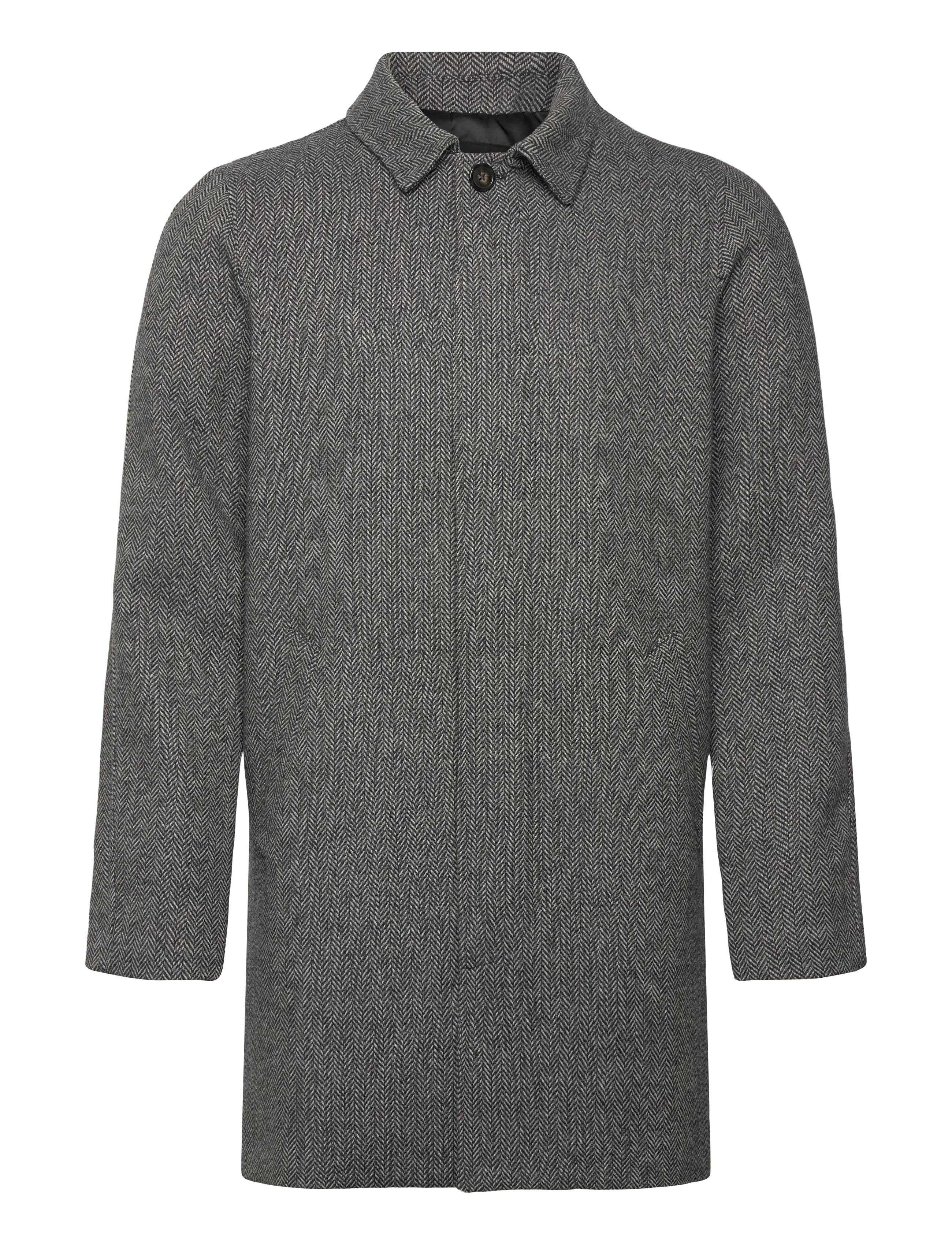 Lindbergh Wool blend coat - Kleding - WHITE GREY / grey
