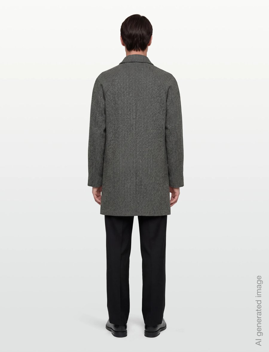 Lindbergh - Wool blend coat - wollmäntel - white grey - 4