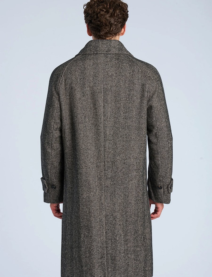 Lindbergh - Herringbone coat - lette frakker - brown mel - 4