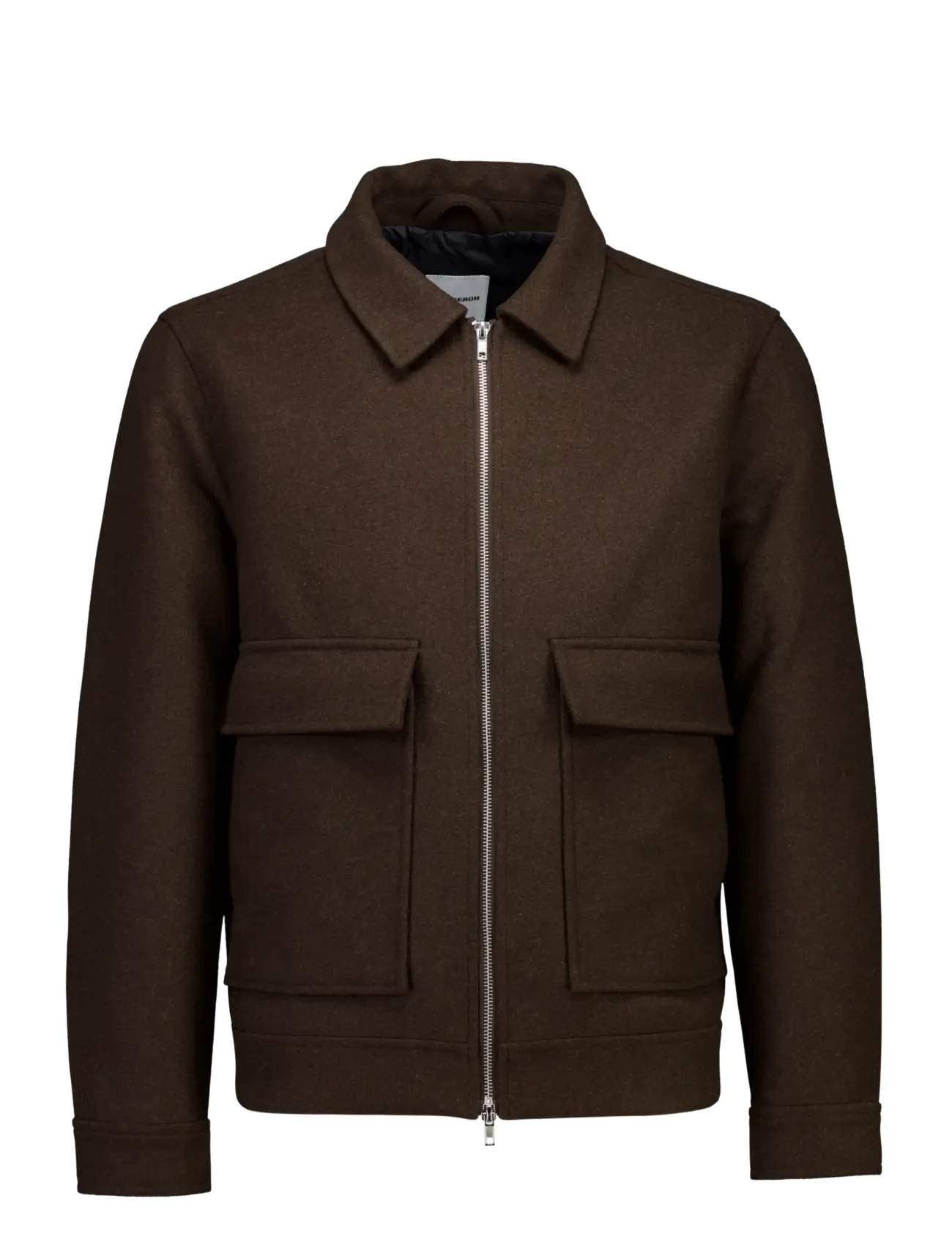 Lindbergh - Wool blend jacket - dk brown mel - 1