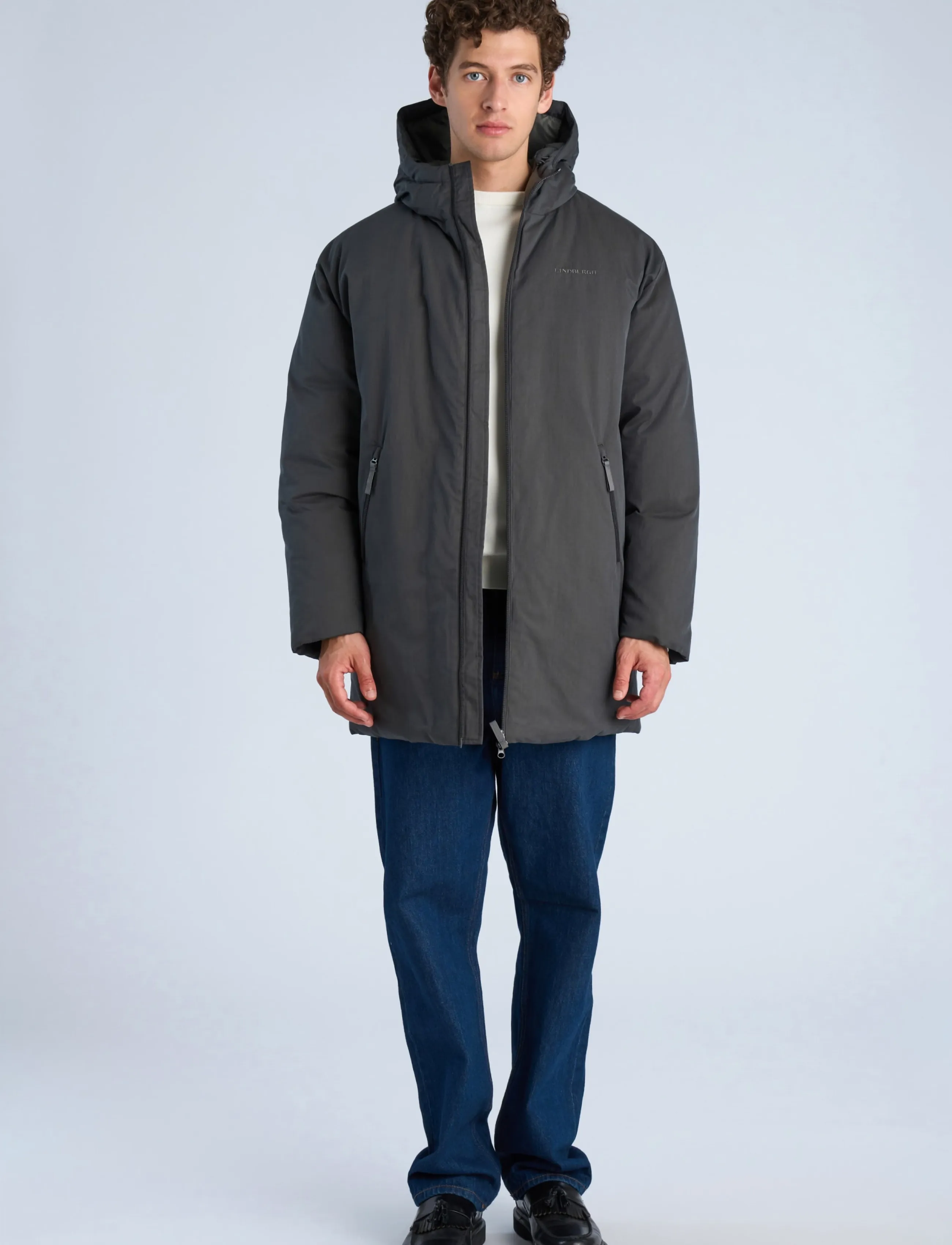 Lindbergh Functional padded parka - Jackor - INK GREY / grey