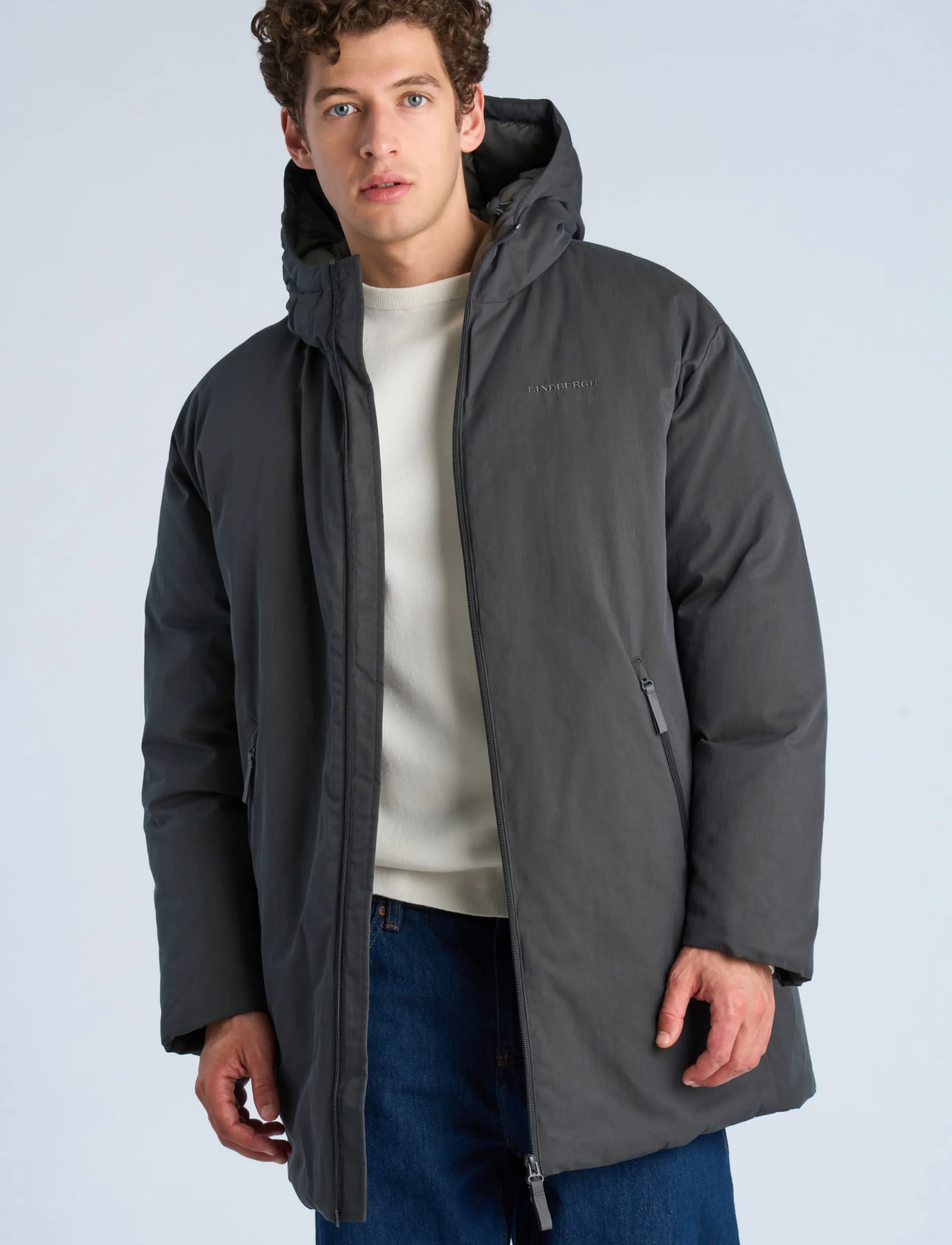 Lindbergh - Functional padded parka - parkas - ink grey - 3