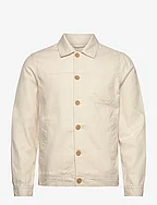 Cropped length overshirt - CREAM WHITE