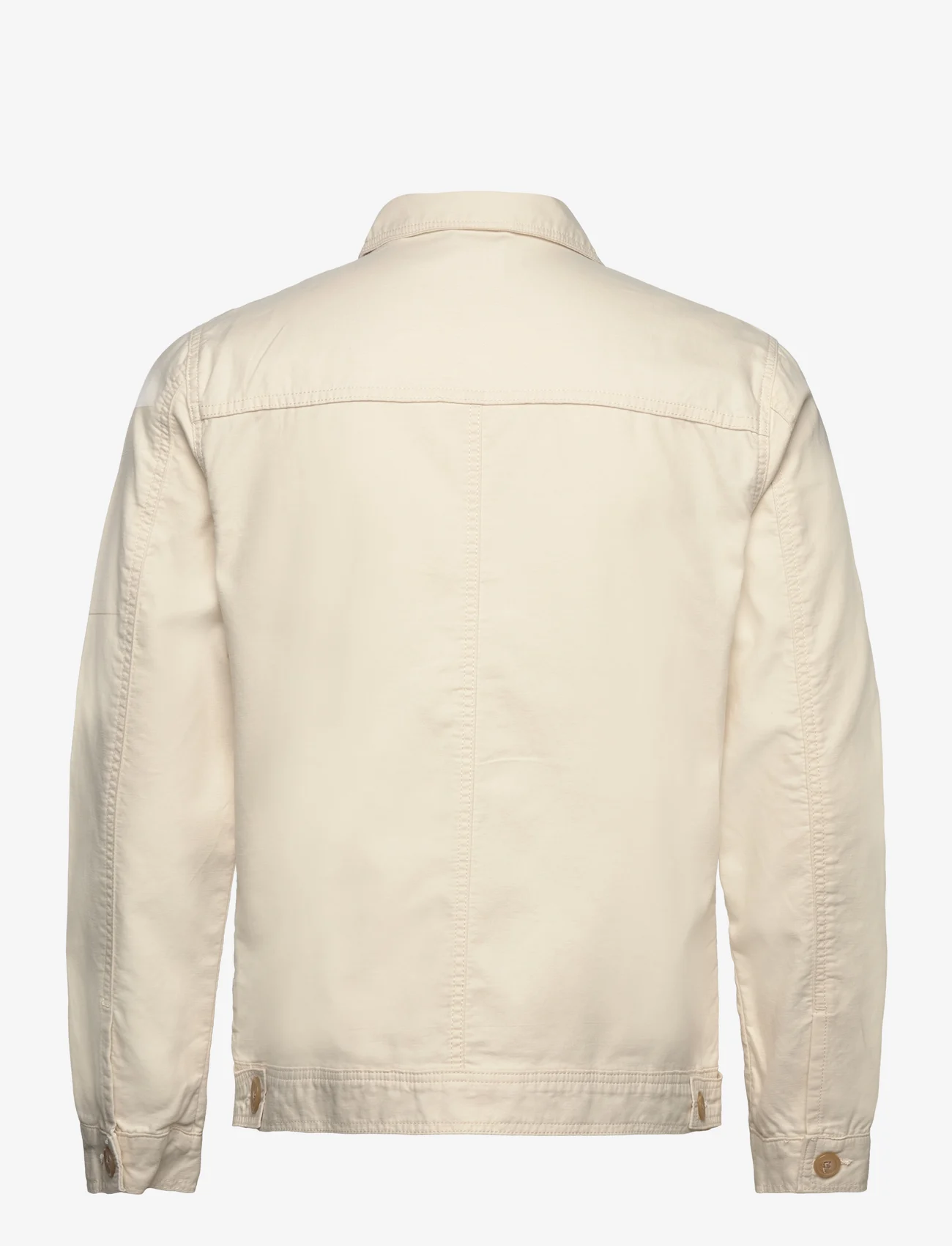 Lindbergh - Cropped length overshirt - män - cream white - 1