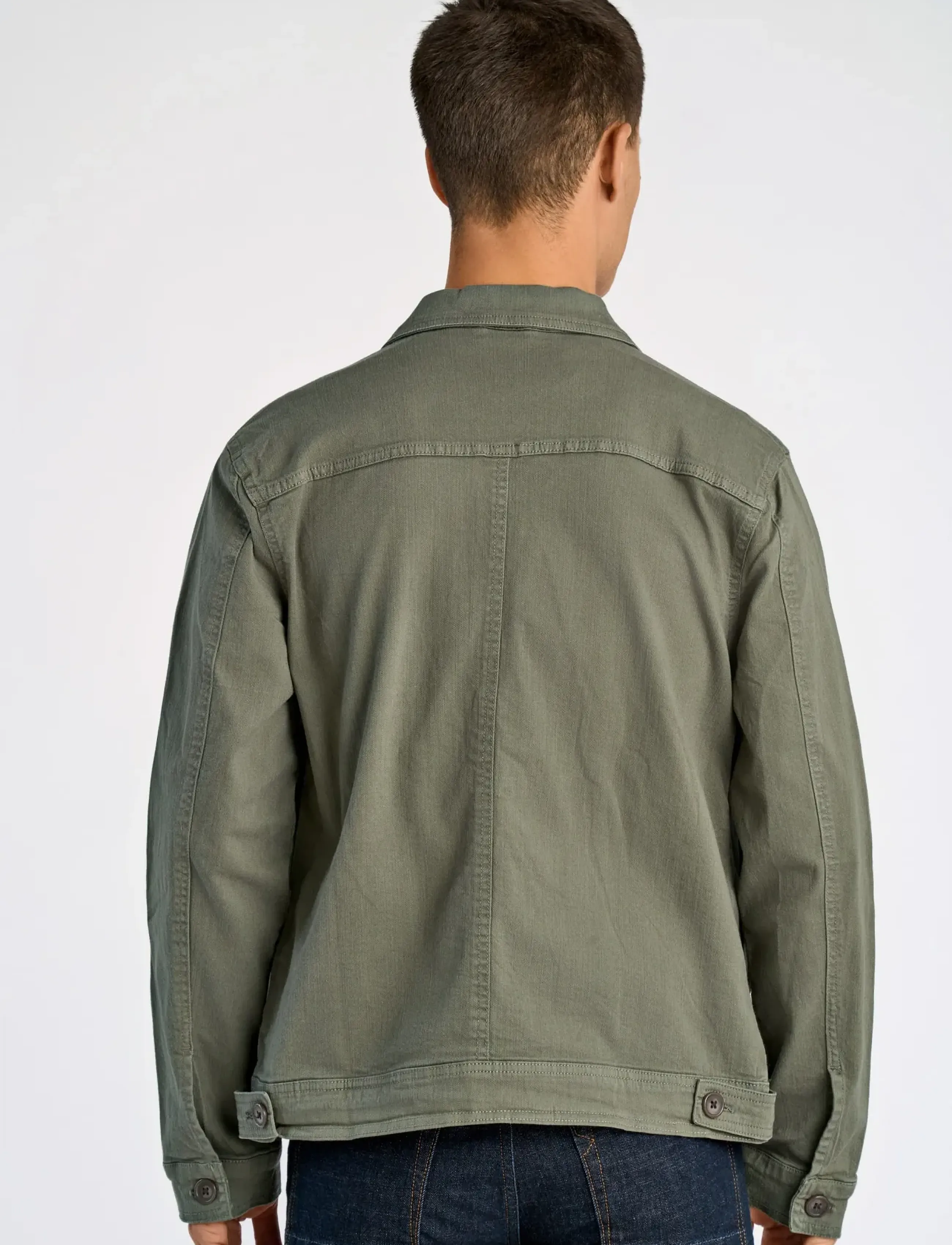 Lindbergh - Cropped length overshirt - kevadjoped - army - 4