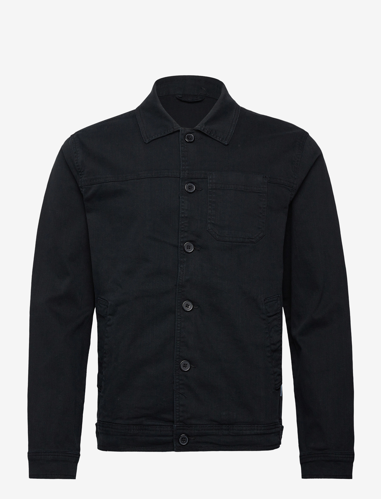 Lindbergh - Cropped length overshirt - efterårsjakker - black - 0